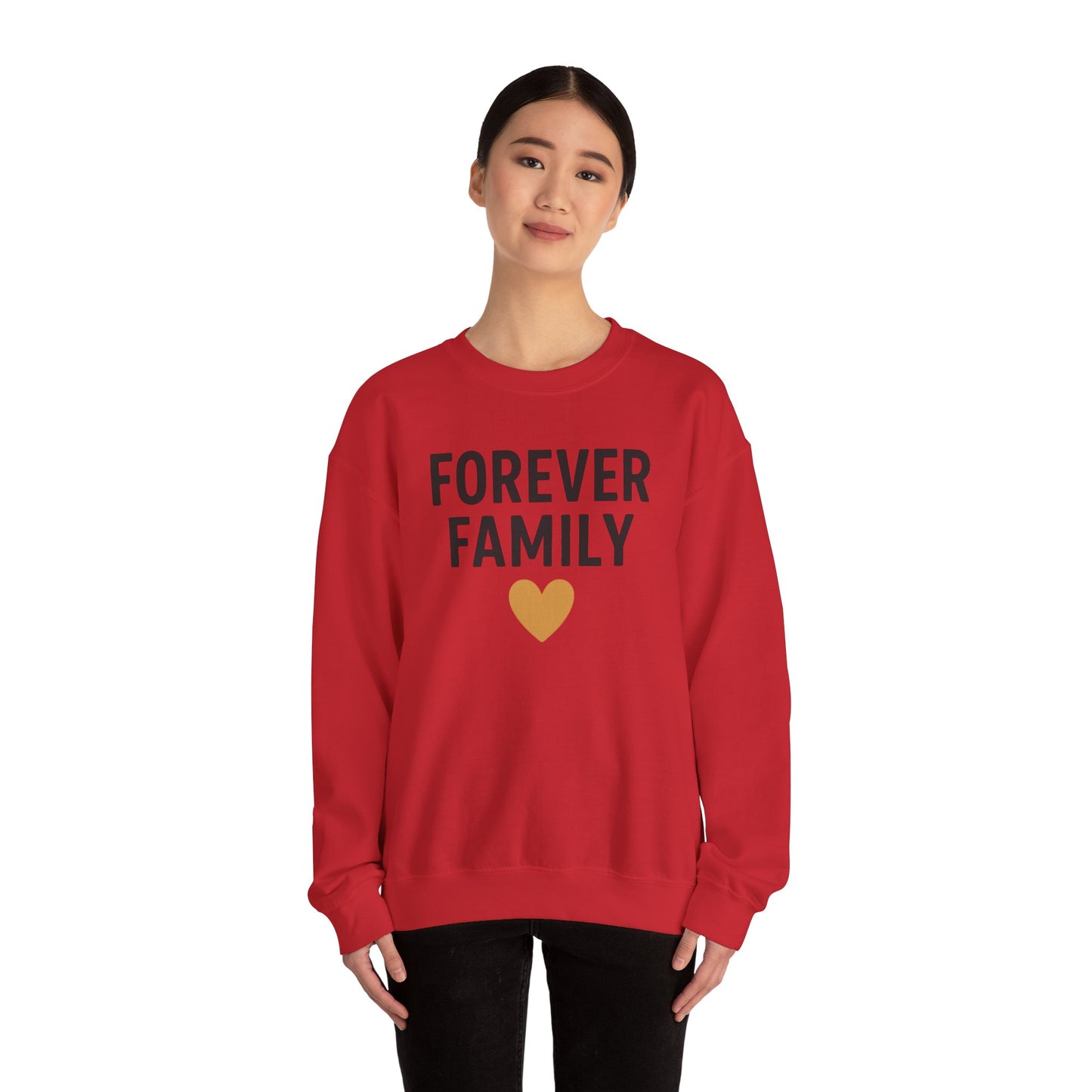 Forever Family Unisex Crewneck Sweatshirt - Cozy Gift for Family Gatherings