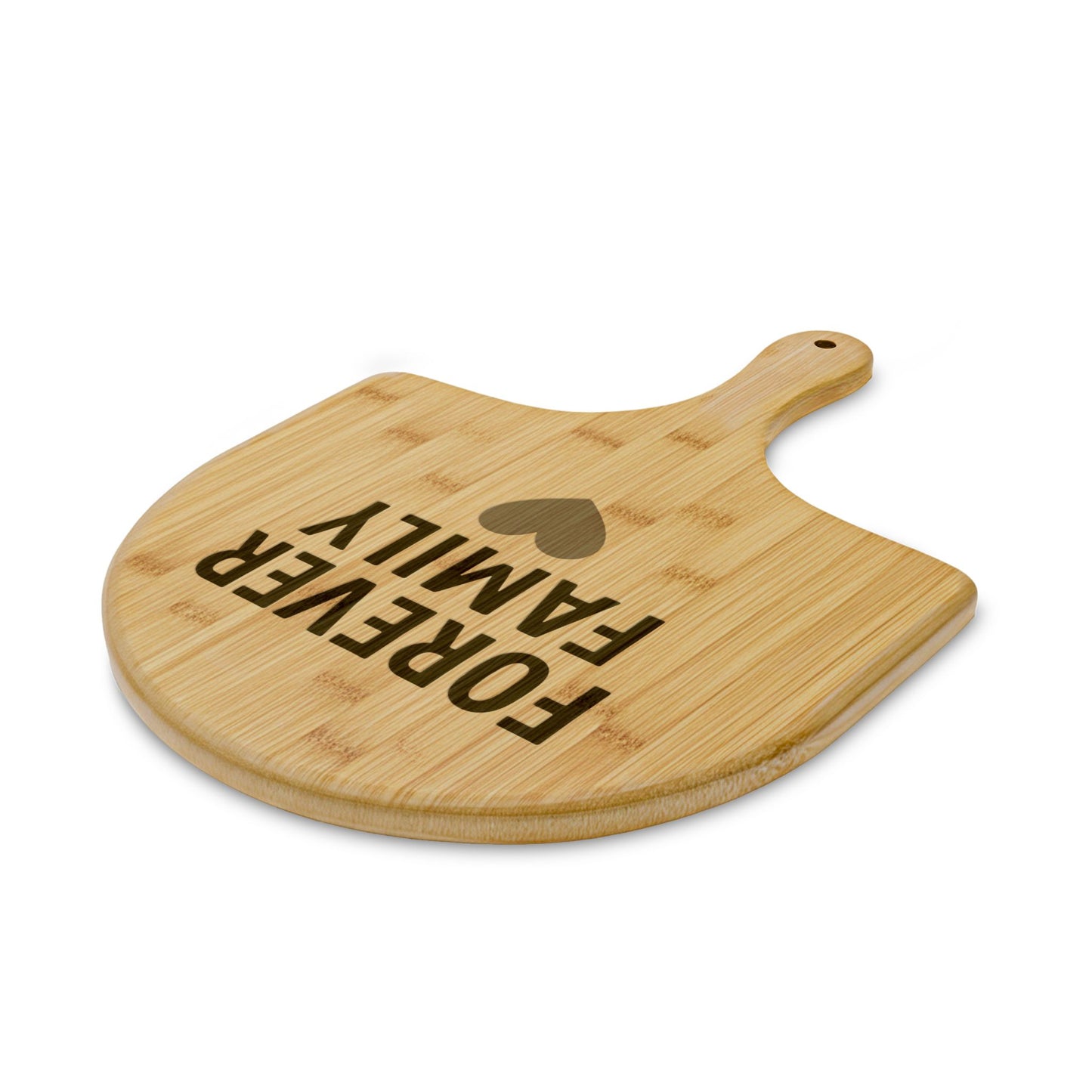 Engraved Bamboo Pizza Board - Forever Family