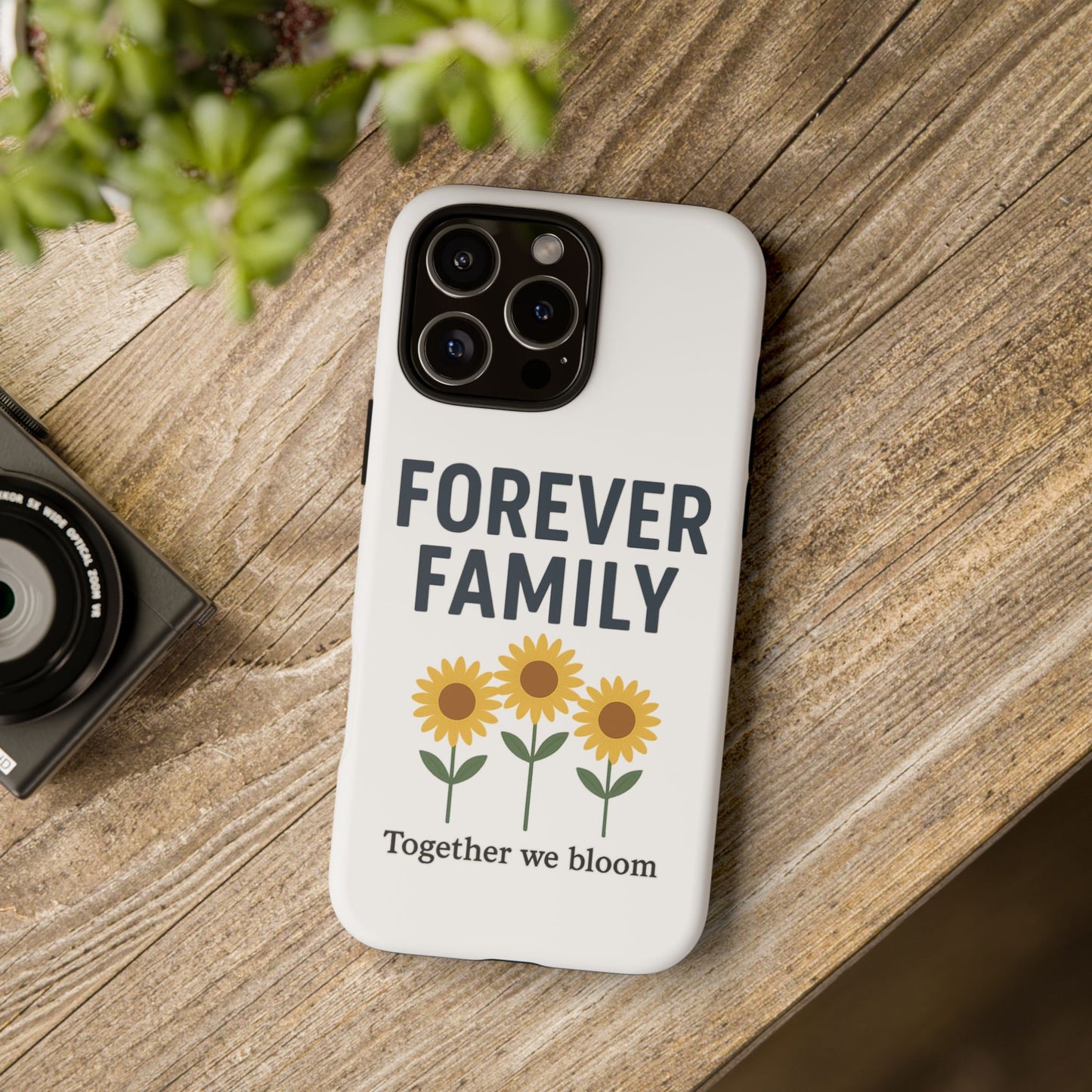 Forever Family Phone Case — Sunflower "Together We Bloom" Protective Cover