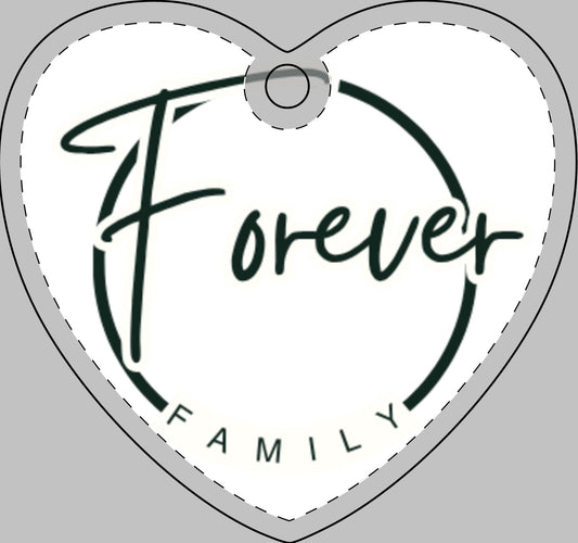 Forever Family Crystal Ornament — Engraved Glass Keepsake