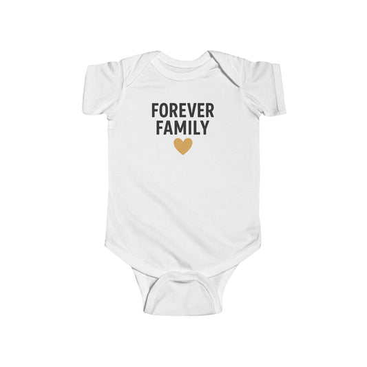 Forever Family Infant Bodysuit - Cute Baby Outfit for Newborns