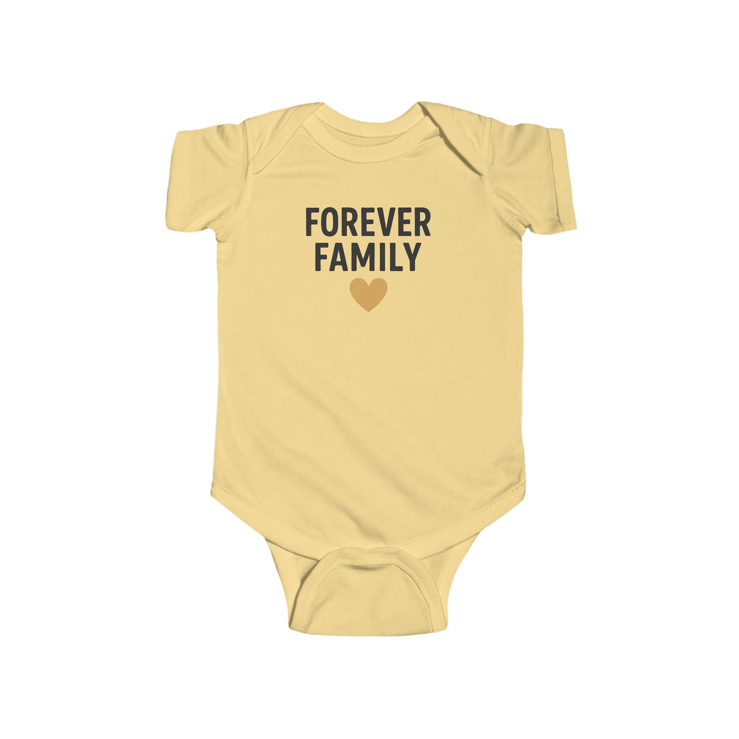 Forever Family Infant Bodysuit - Cute Baby Outfit for Newborns