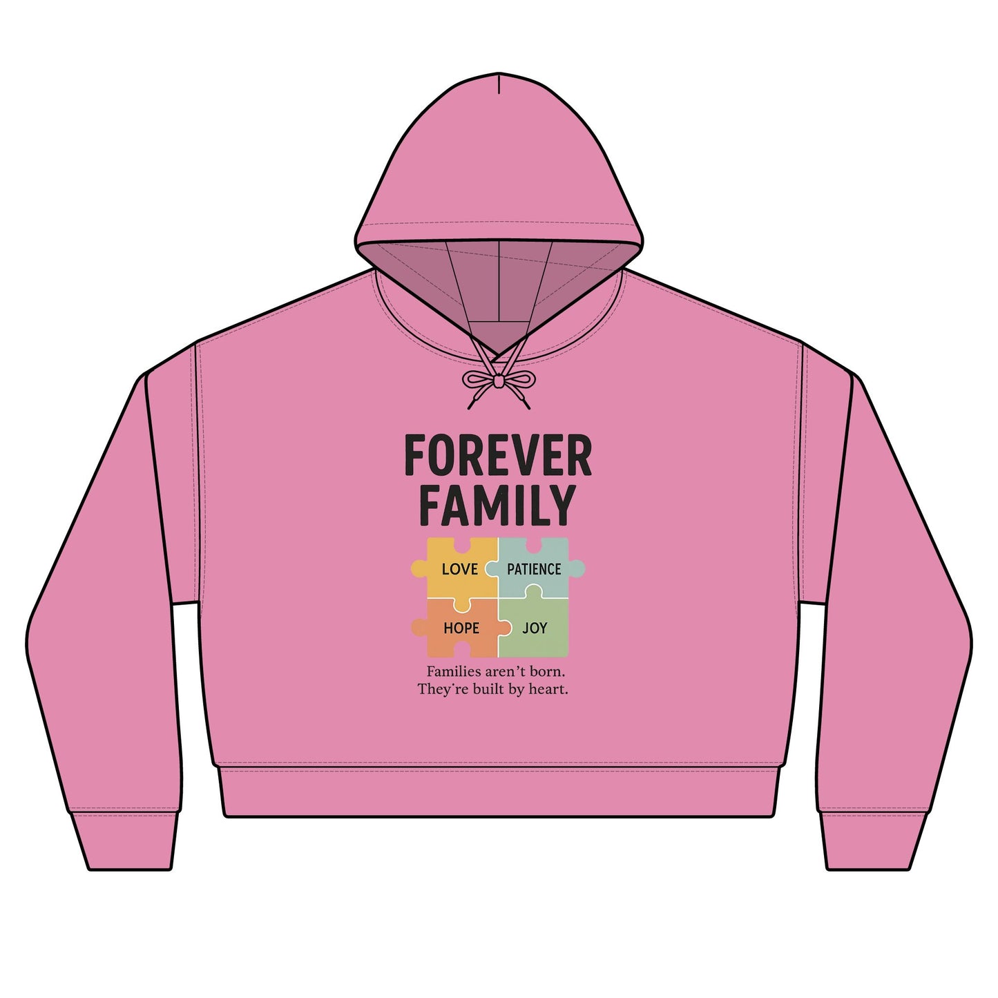 Forever Family Hoodie — Puzzle Piece Women's Organic Hoodie