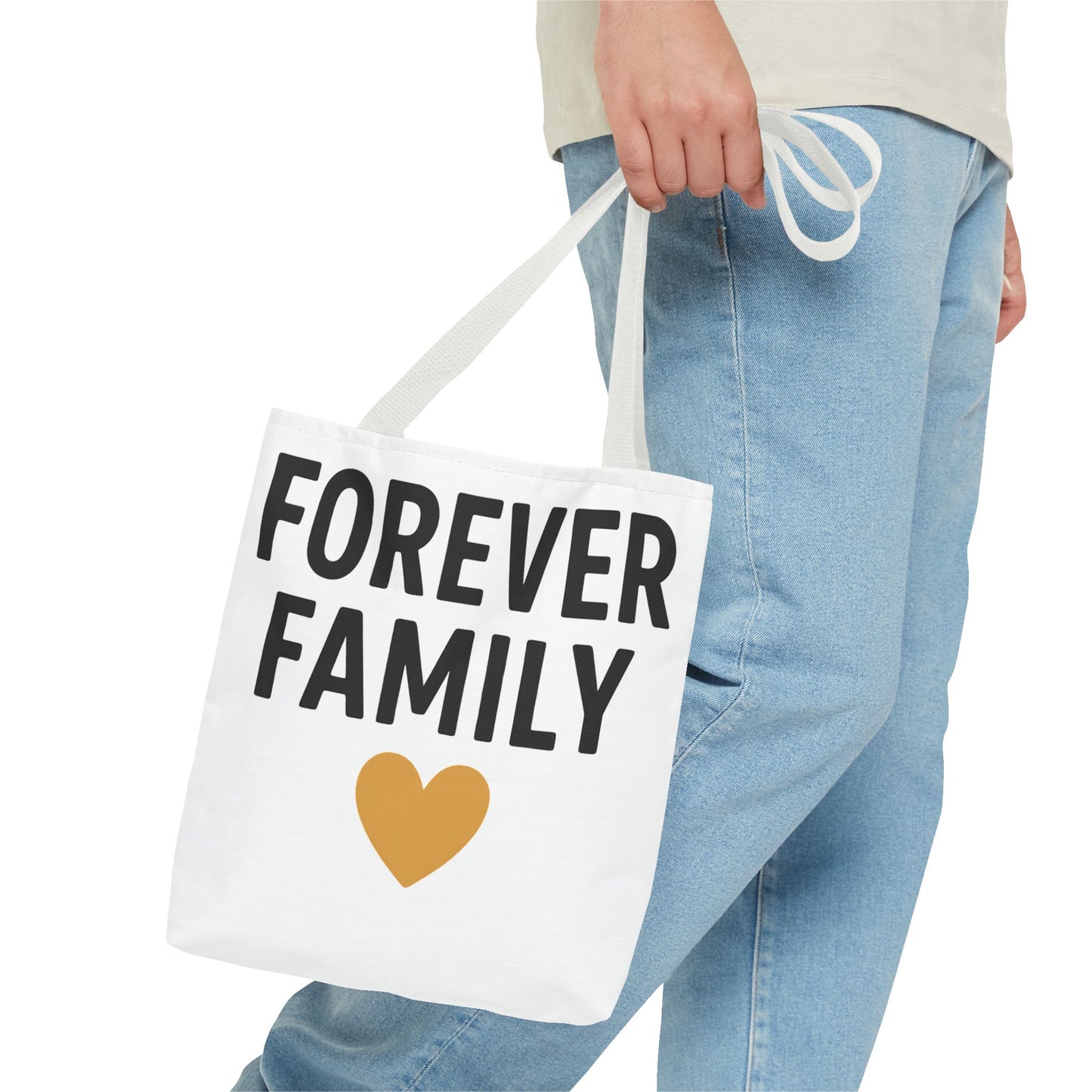 Forever Family Heart Tote Bag — Love Canvas Tote