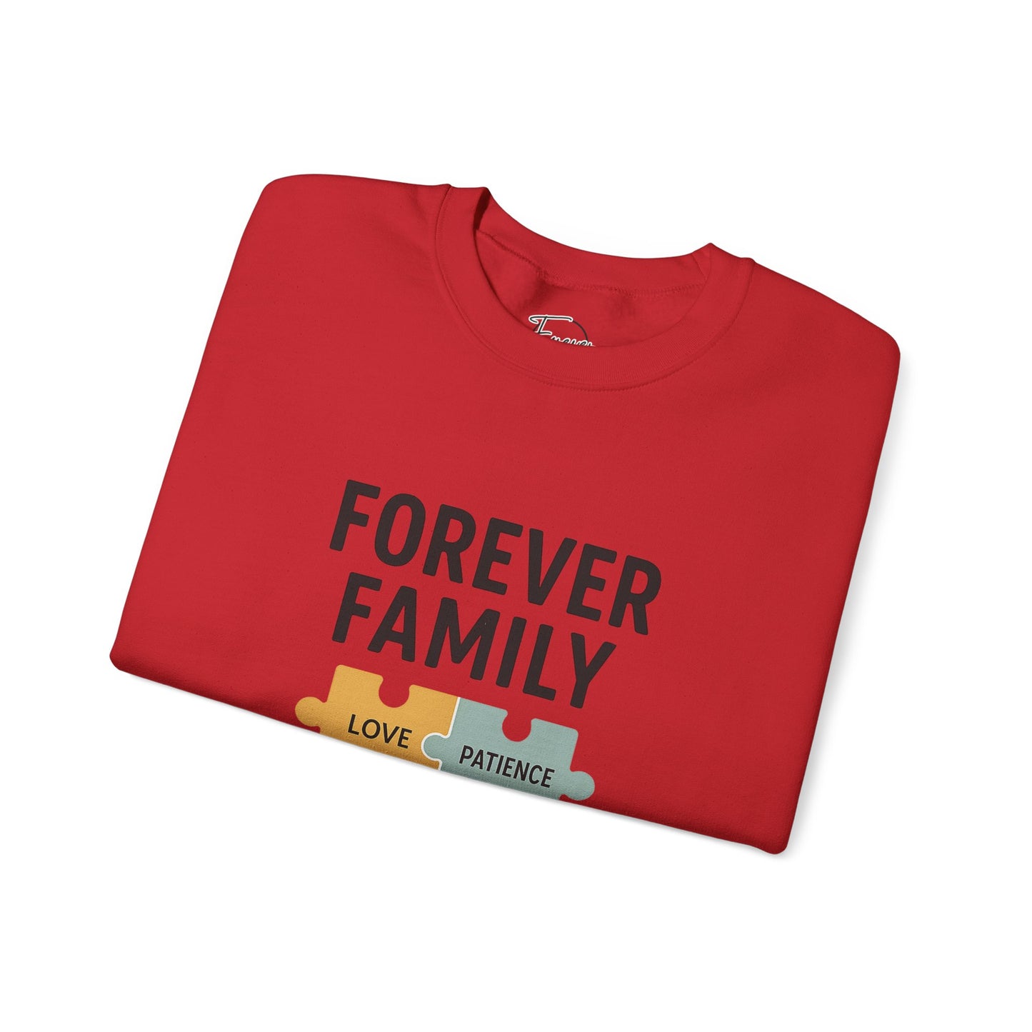 Family Love Crewneck Sweatshirt | Forever Family Puzzle Design