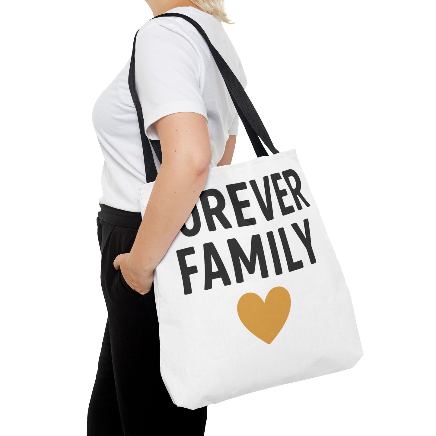 Forever Family Heart Tote Bag — Love Canvas Tote
