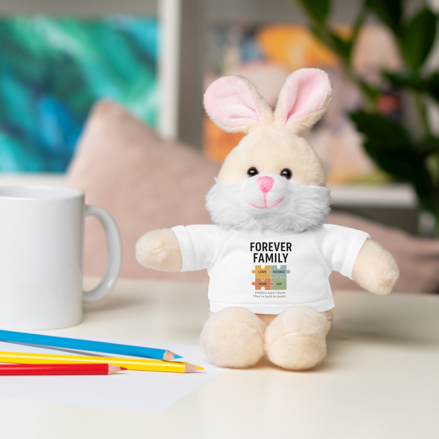 "Forever Family" Plush Bear with Tee
