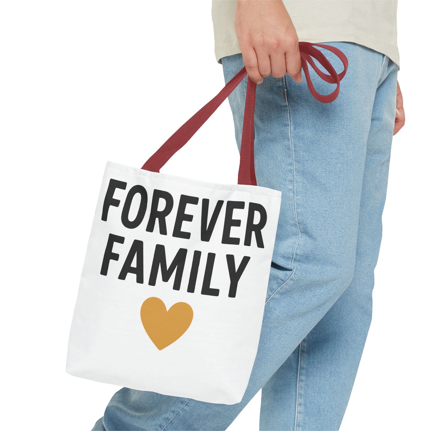 Forever Family Heart Tote Bag — Love Canvas Tote