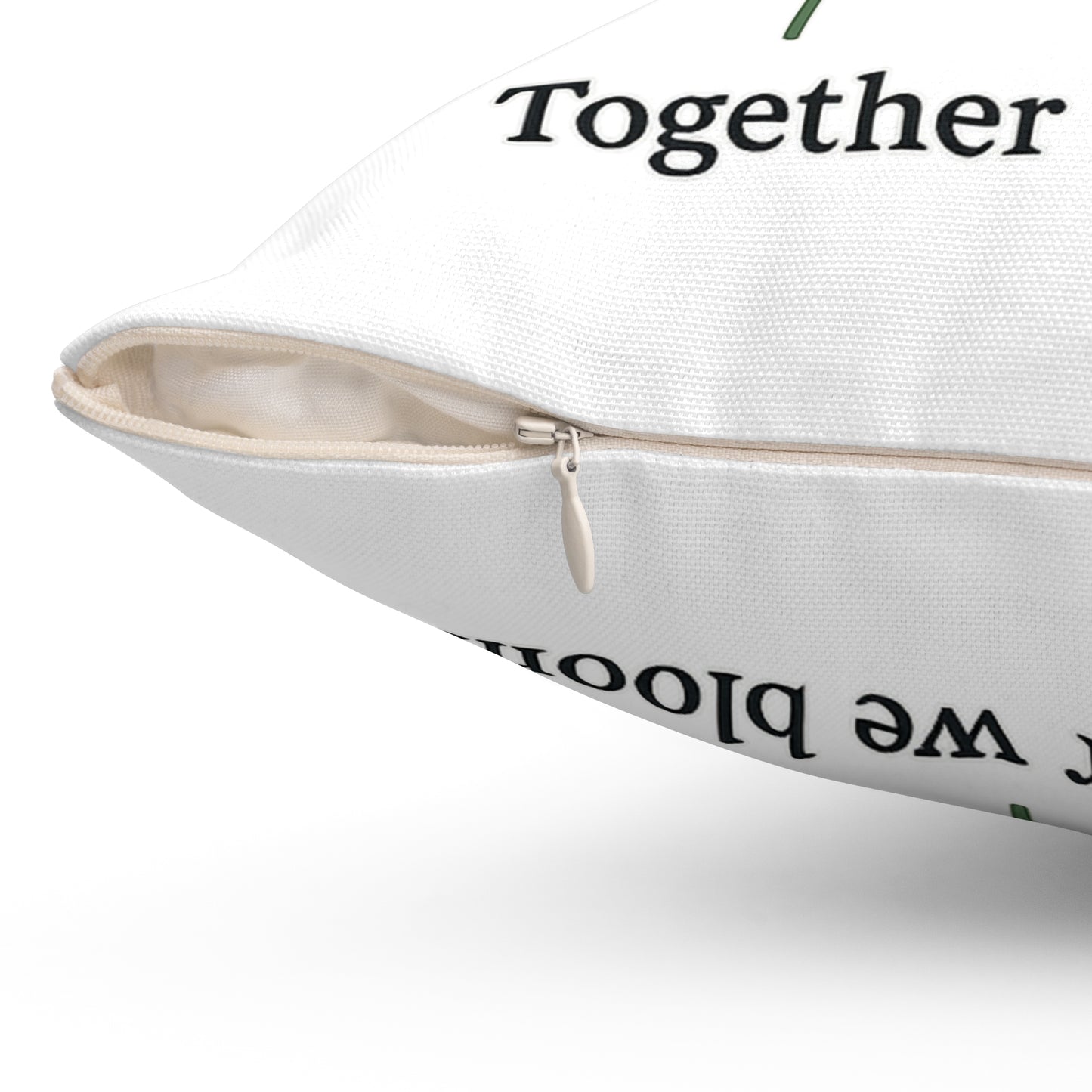 Forever Family Sunflower Pillow — "Together We Bloom" Decorative Throw Pillow