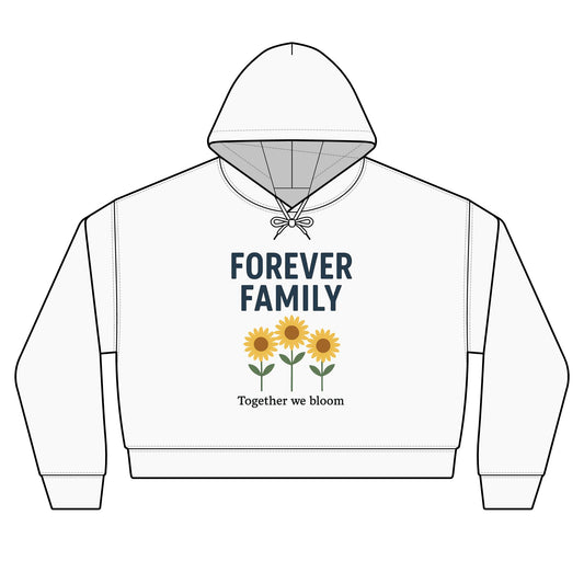 Forever Family Hoodie — Sunflower “Together We Bloom” Women’s Organic Pullover