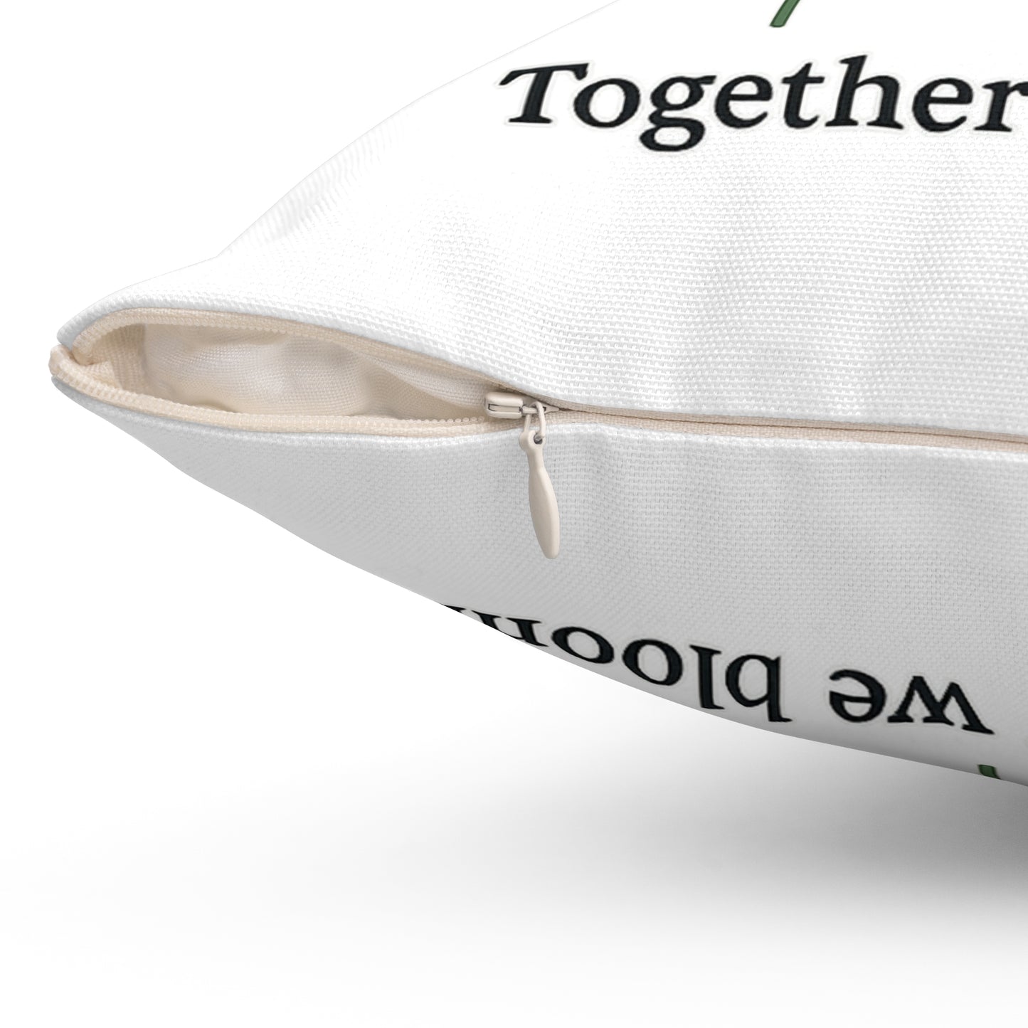 Forever Family Sunflower Pillow — "Together We Bloom" Decorative Throw Pillow