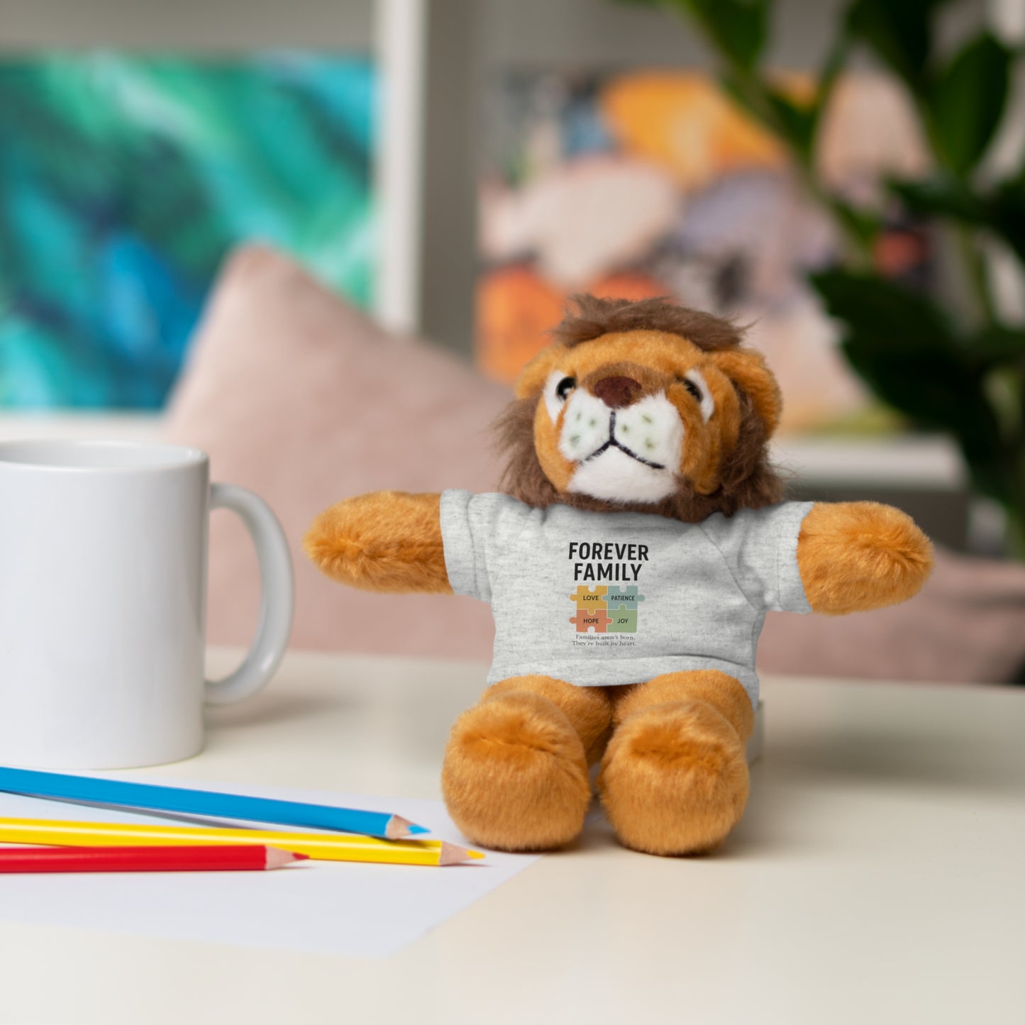 "Forever Family" Plush Bear with Tee