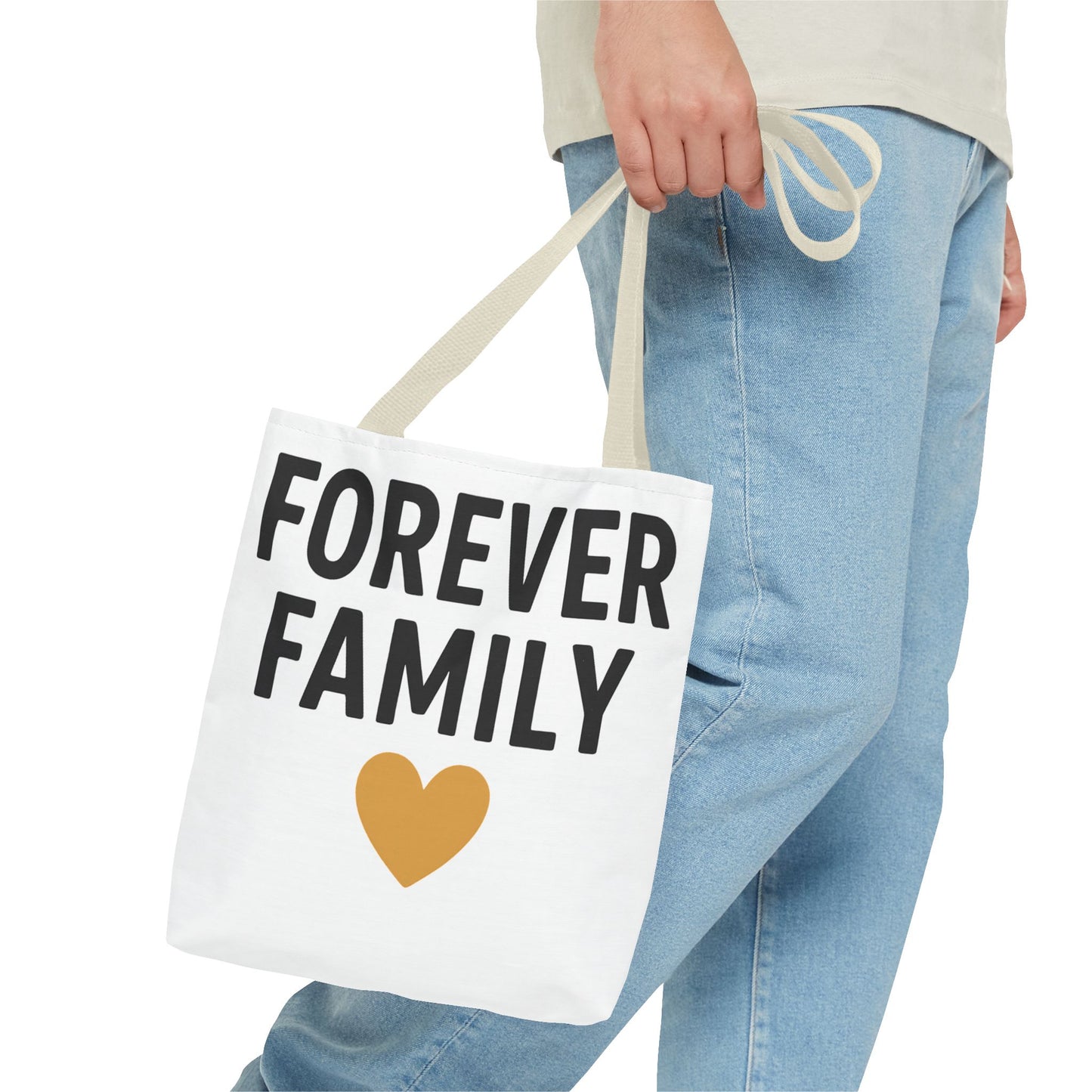 Forever Family Heart Tote Bag — Love Canvas Tote