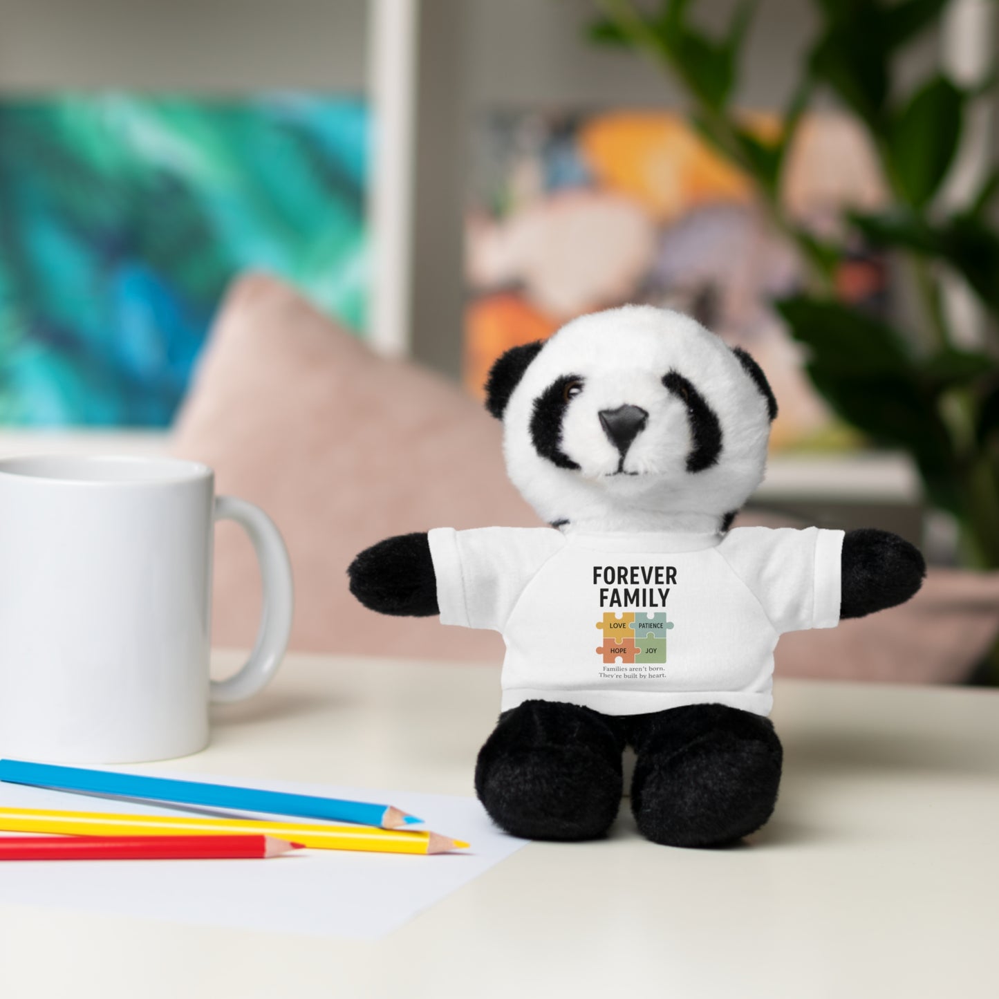 "Forever Family" Plush Bear with Tee