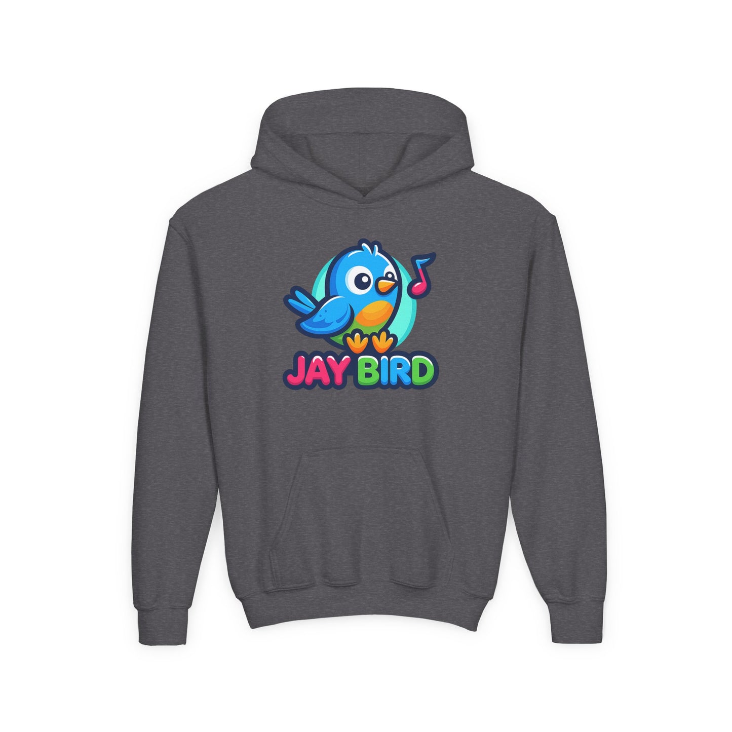 Youth Hoodie — Cute 'Jay Bird' Pullover