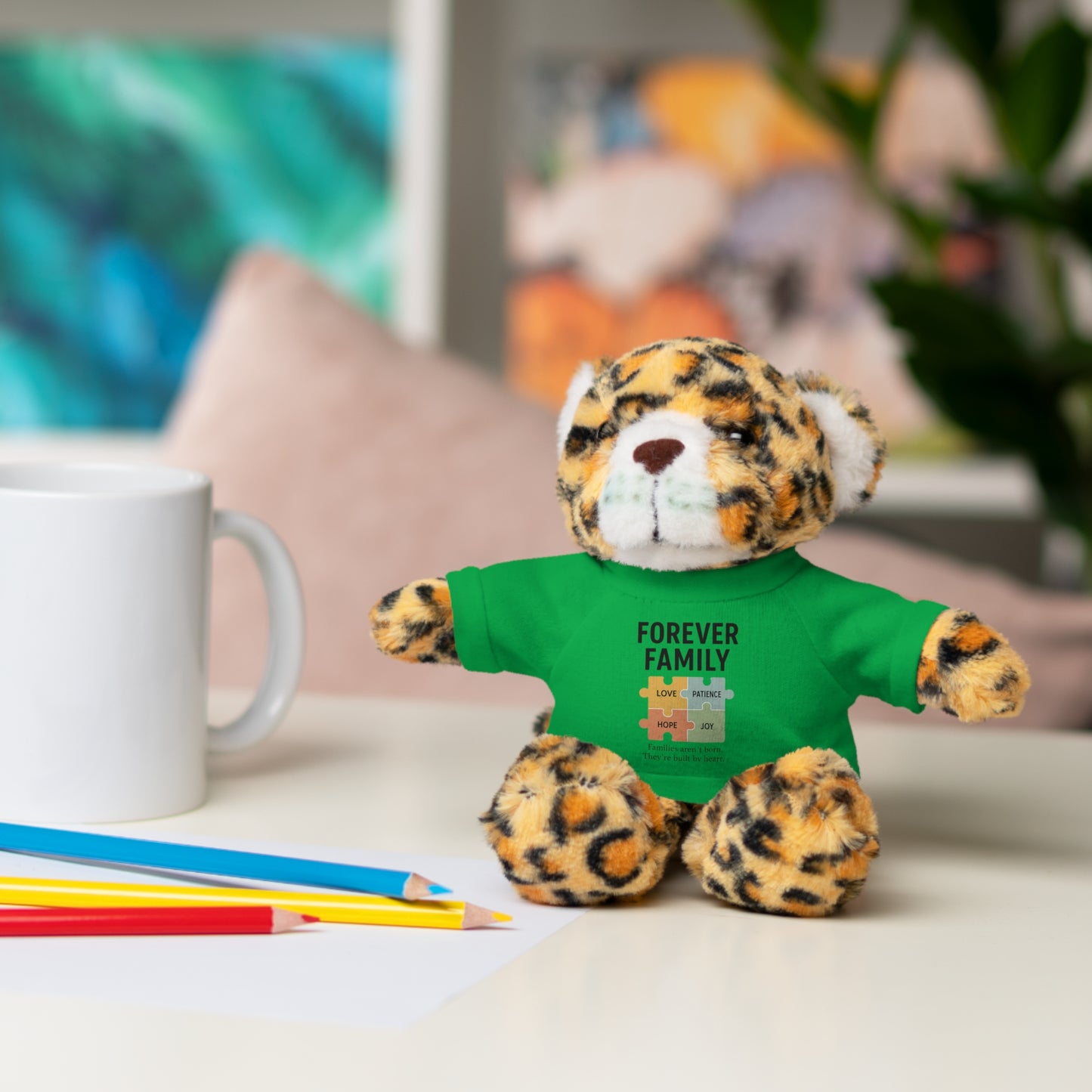 "Forever Family" Plush Bear with Tee