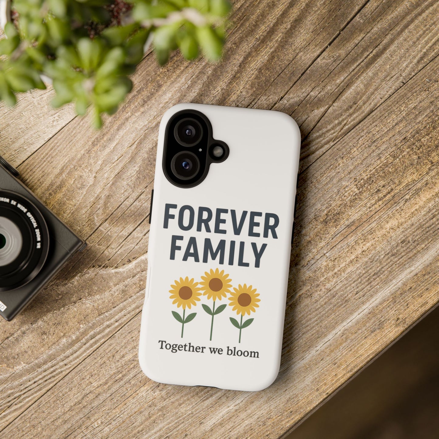 Forever Family Phone Case — Sunflower "Together We Bloom" Protective Cover