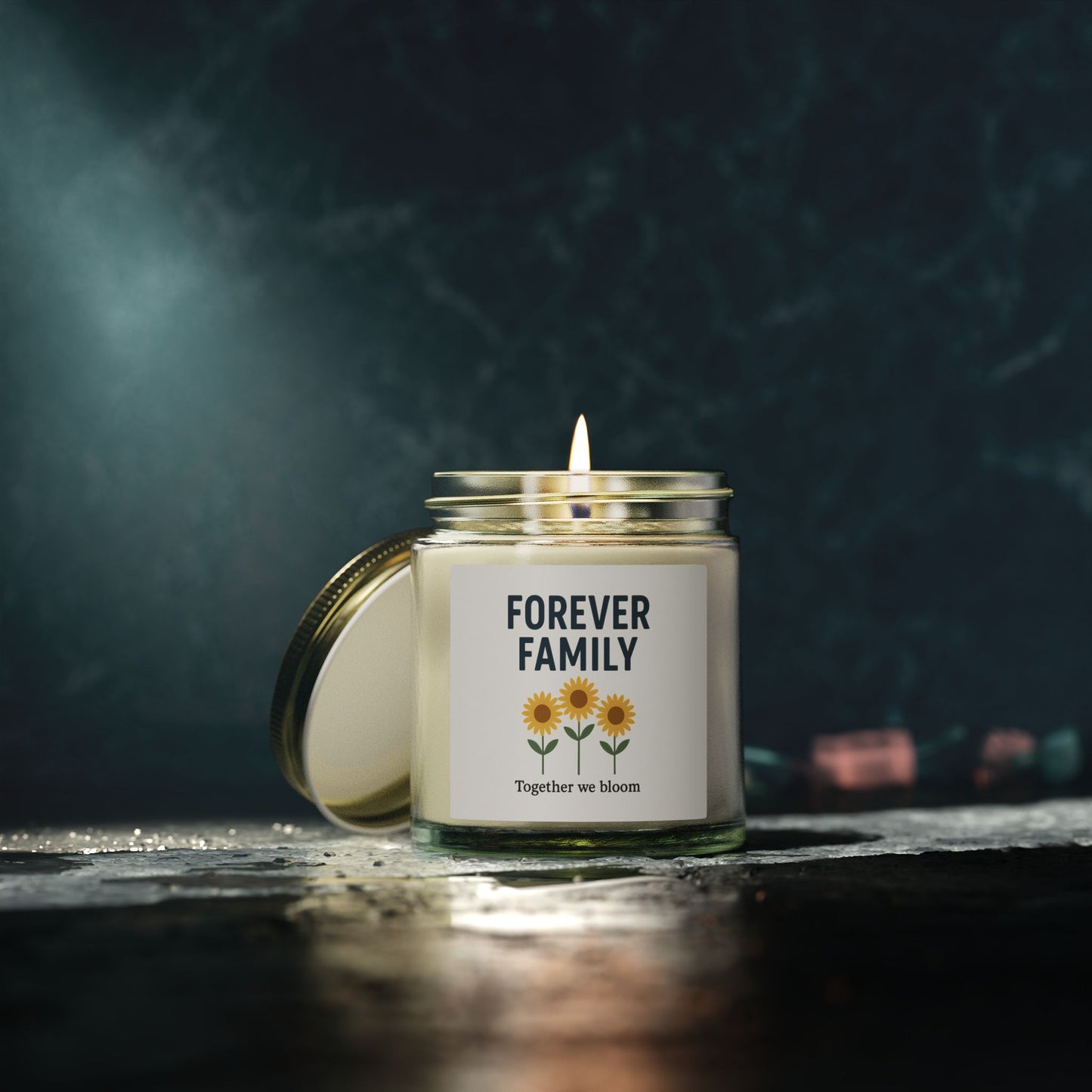 Soy Candle – "Forever Family" Scented Jar (4oz & 9oz)