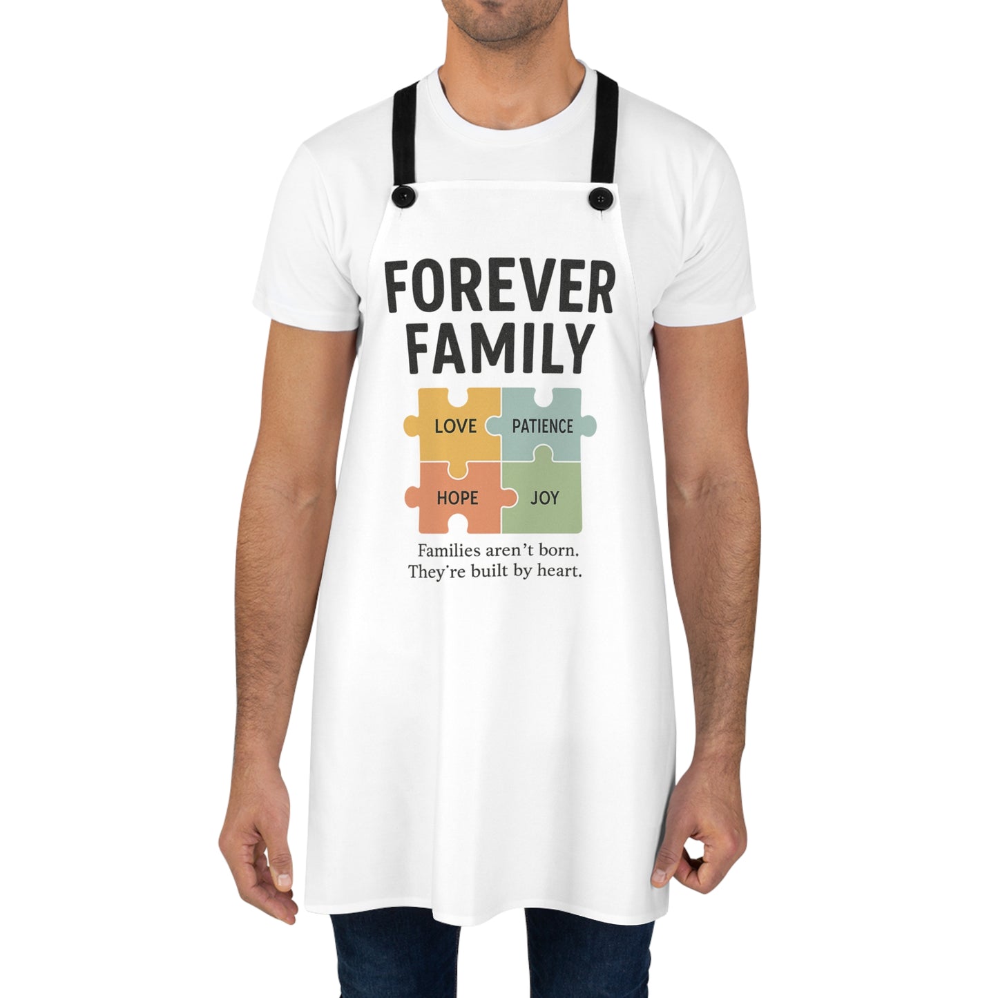 Forever Family Puzzle Apron - Celebrate Love and Togetherness in the Kitchen