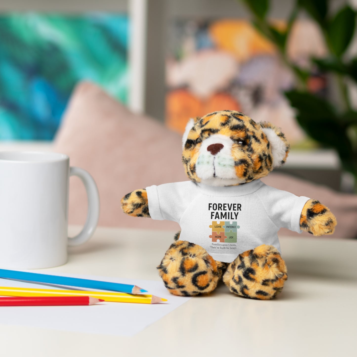 "Forever Family" Plush Bear with Tee