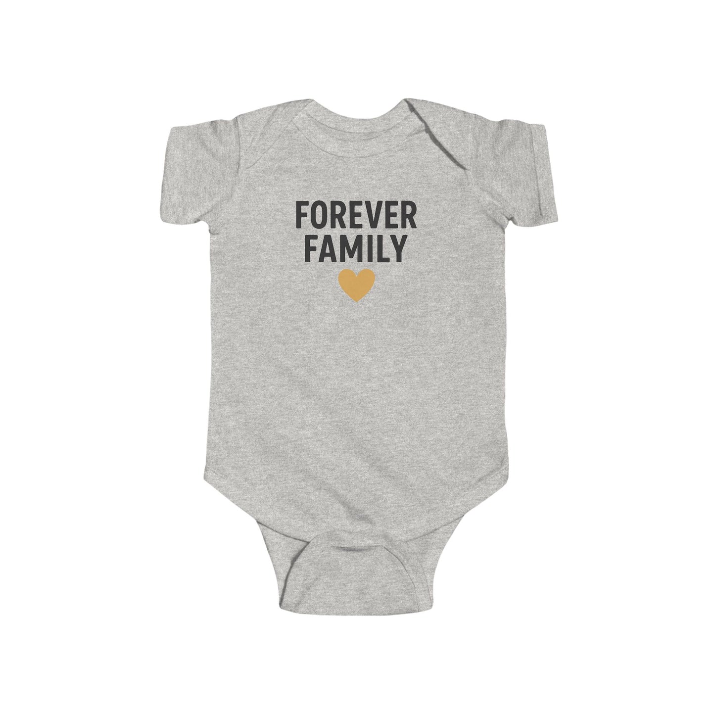 Forever Family Infant Bodysuit - Cute Baby Outfit for Newborns