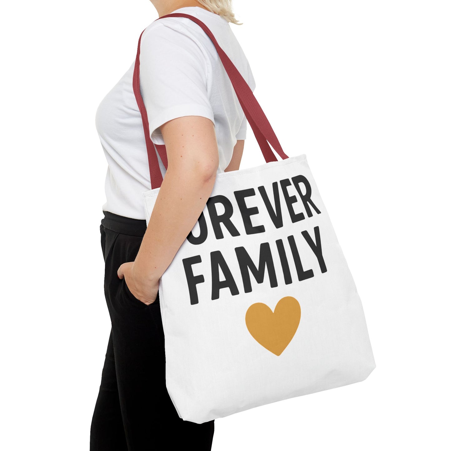 Forever Family Heart Tote Bag — Love Canvas Tote