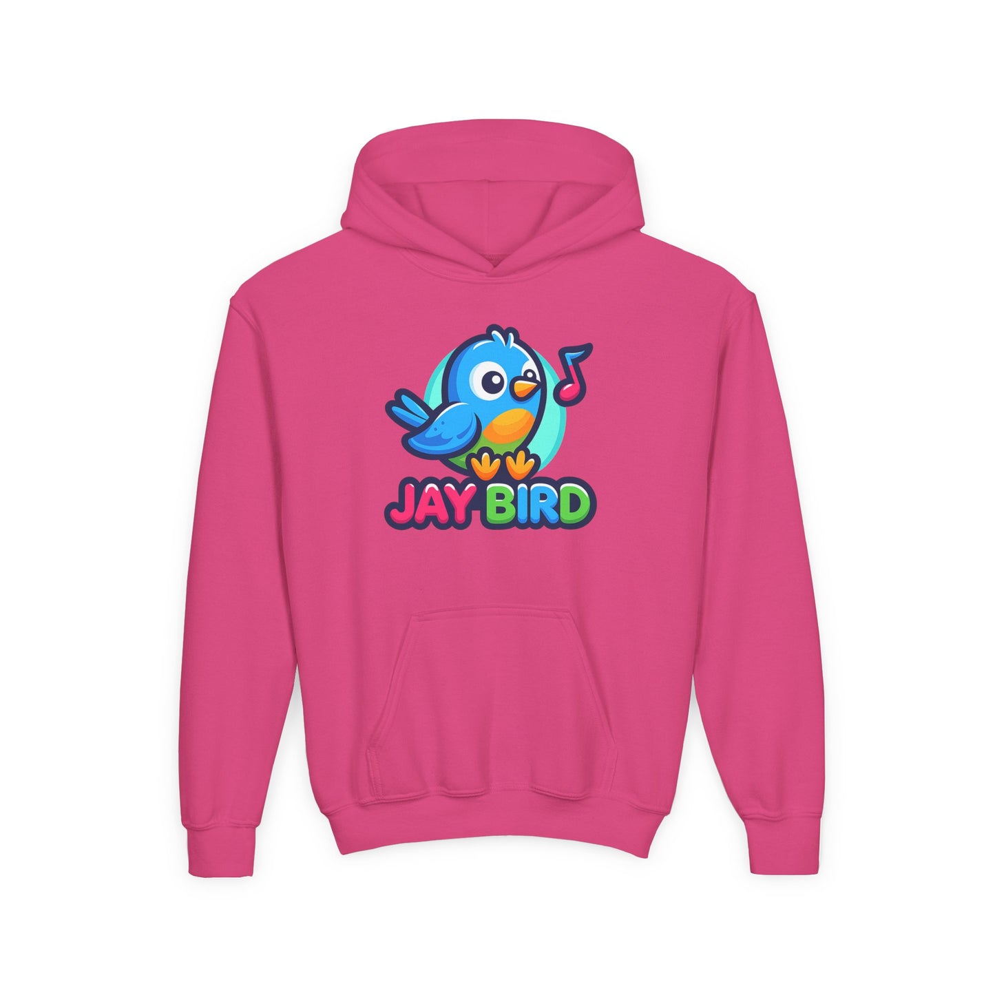 Youth Hoodie — Cute 'Jay Bird' Pullover