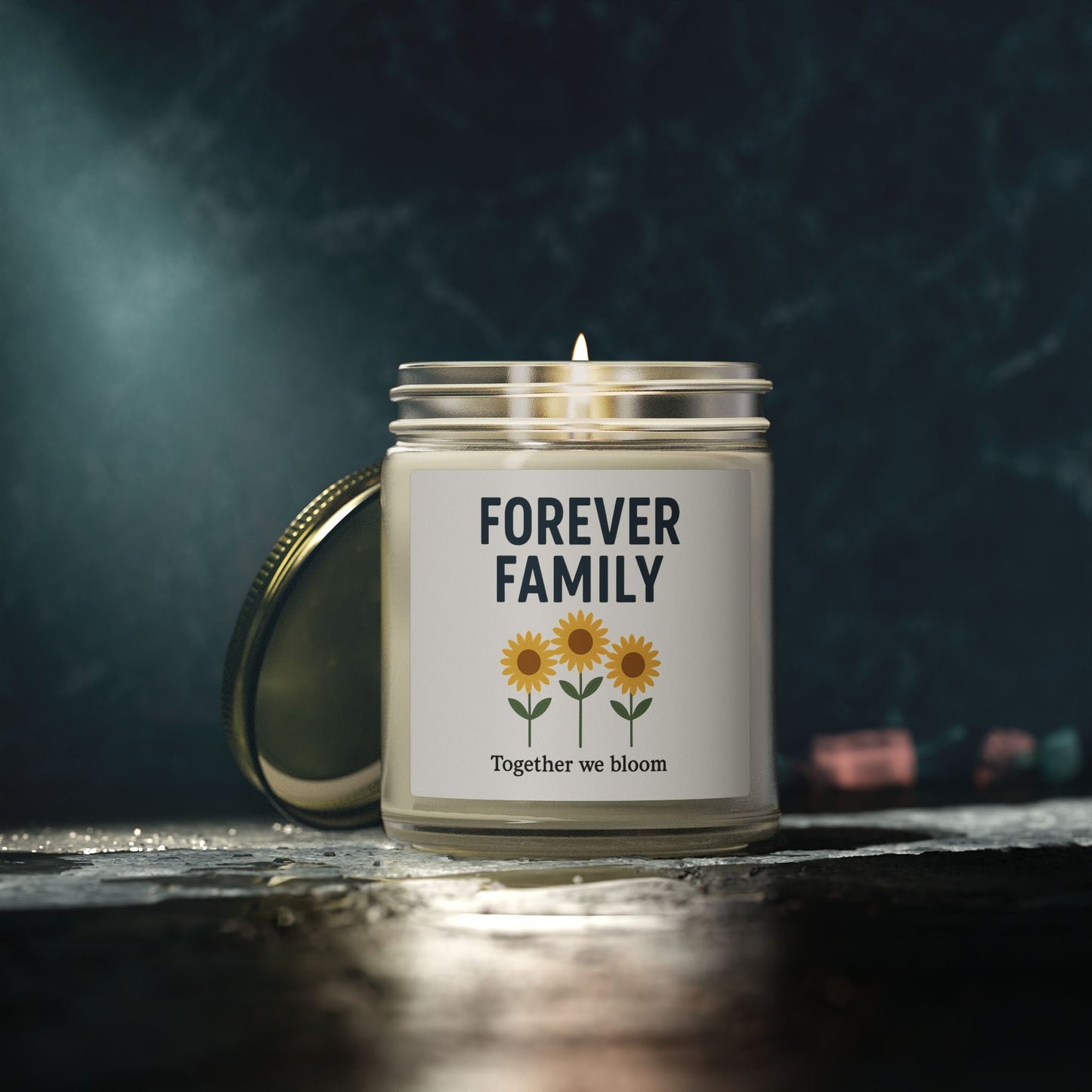 Soy Candle – "Forever Family" Scented Jar (4oz & 9oz)