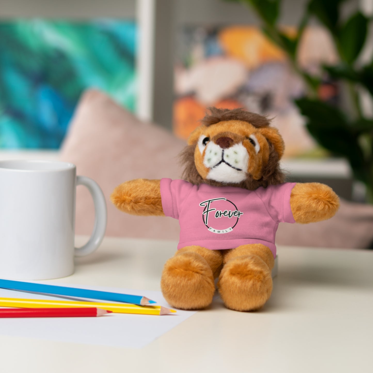Forever Family Plush Bear with T‑Shirt