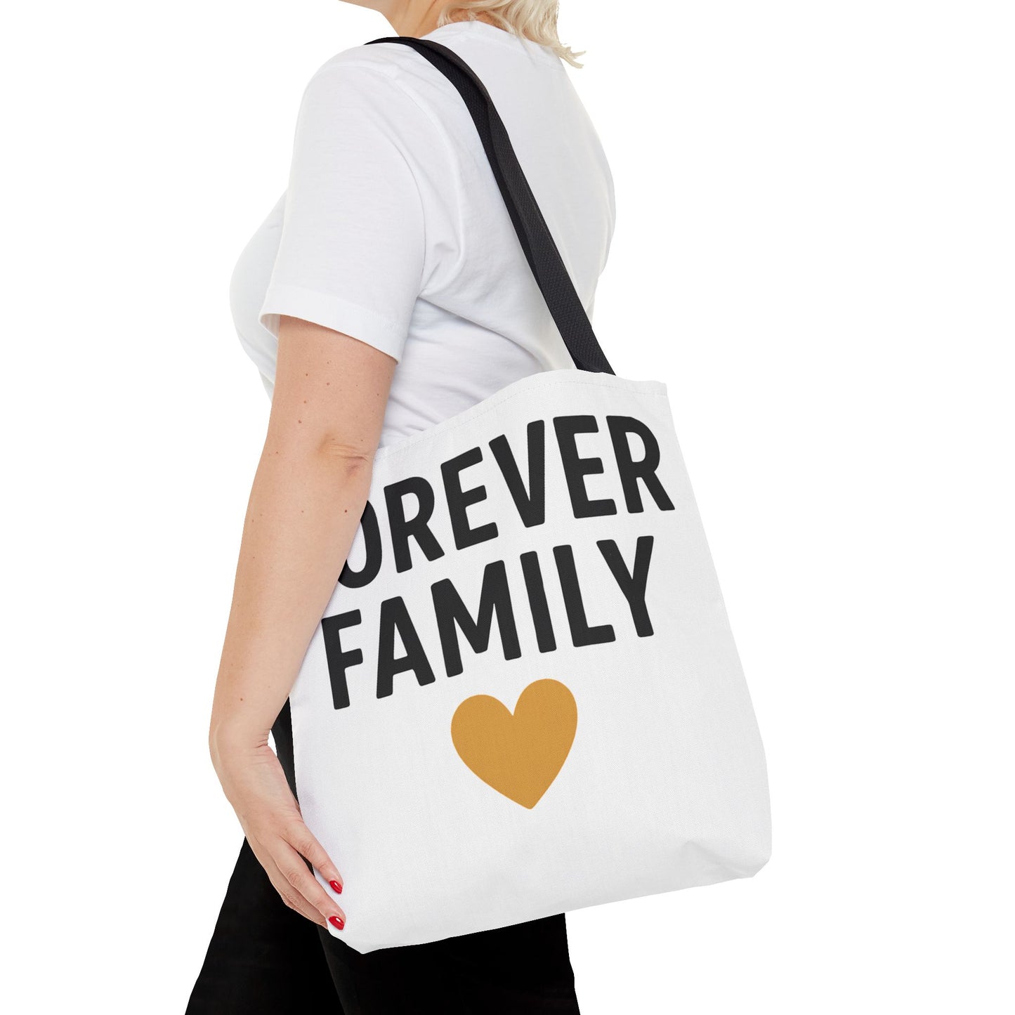 Forever Family Heart Tote Bag — Love Canvas Tote