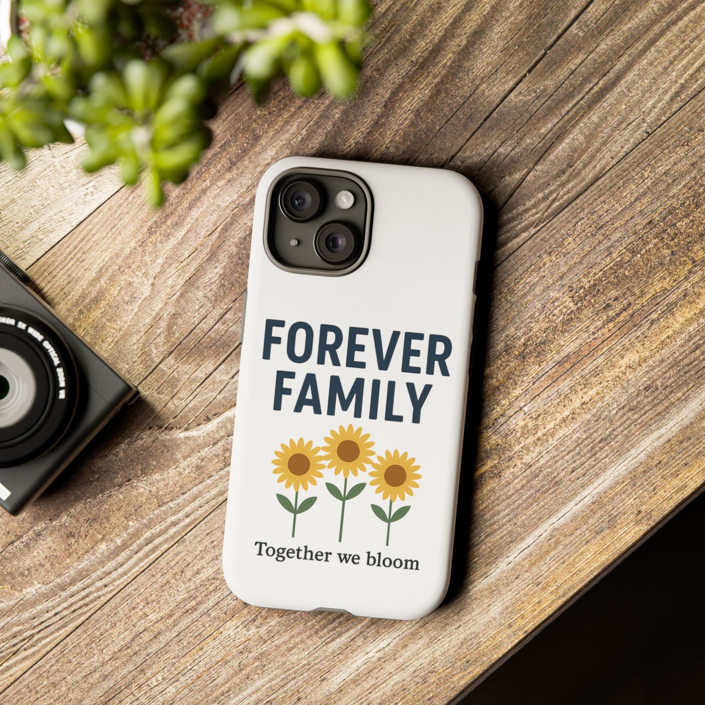 Forever Family Phone Case — Sunflower "Together We Bloom" Protective Cover