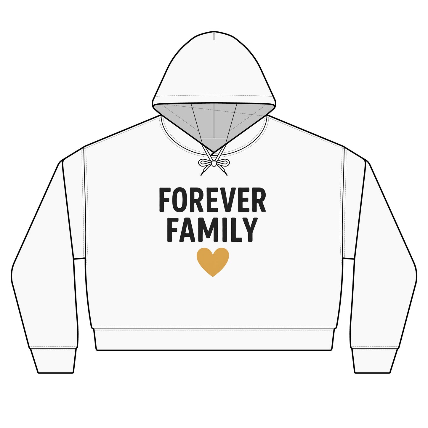 'Forever Family' Women's Organic Hoodie — Love Sweatshirt