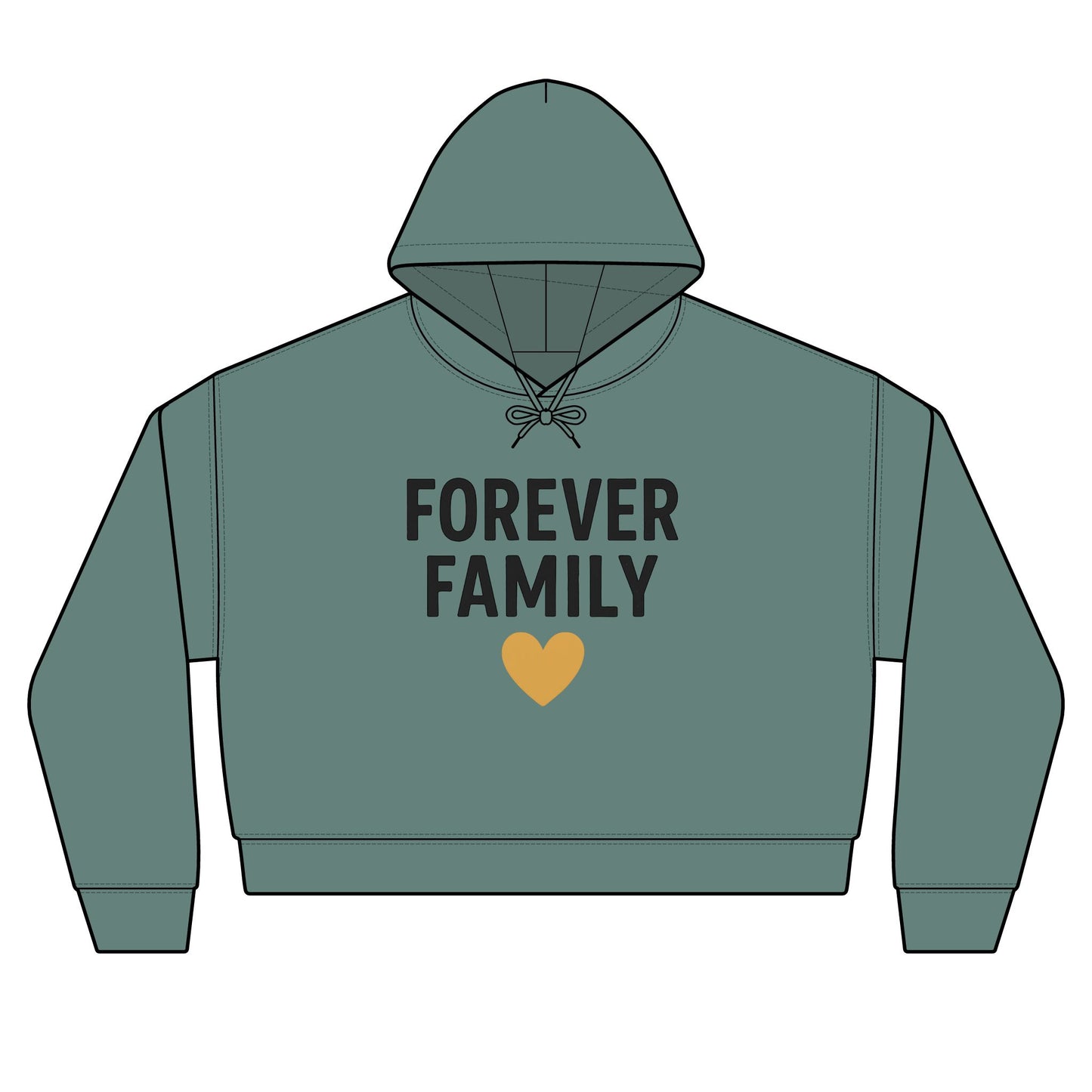 'Forever Family' Women's Organic Hoodie — Love Sweatshirt