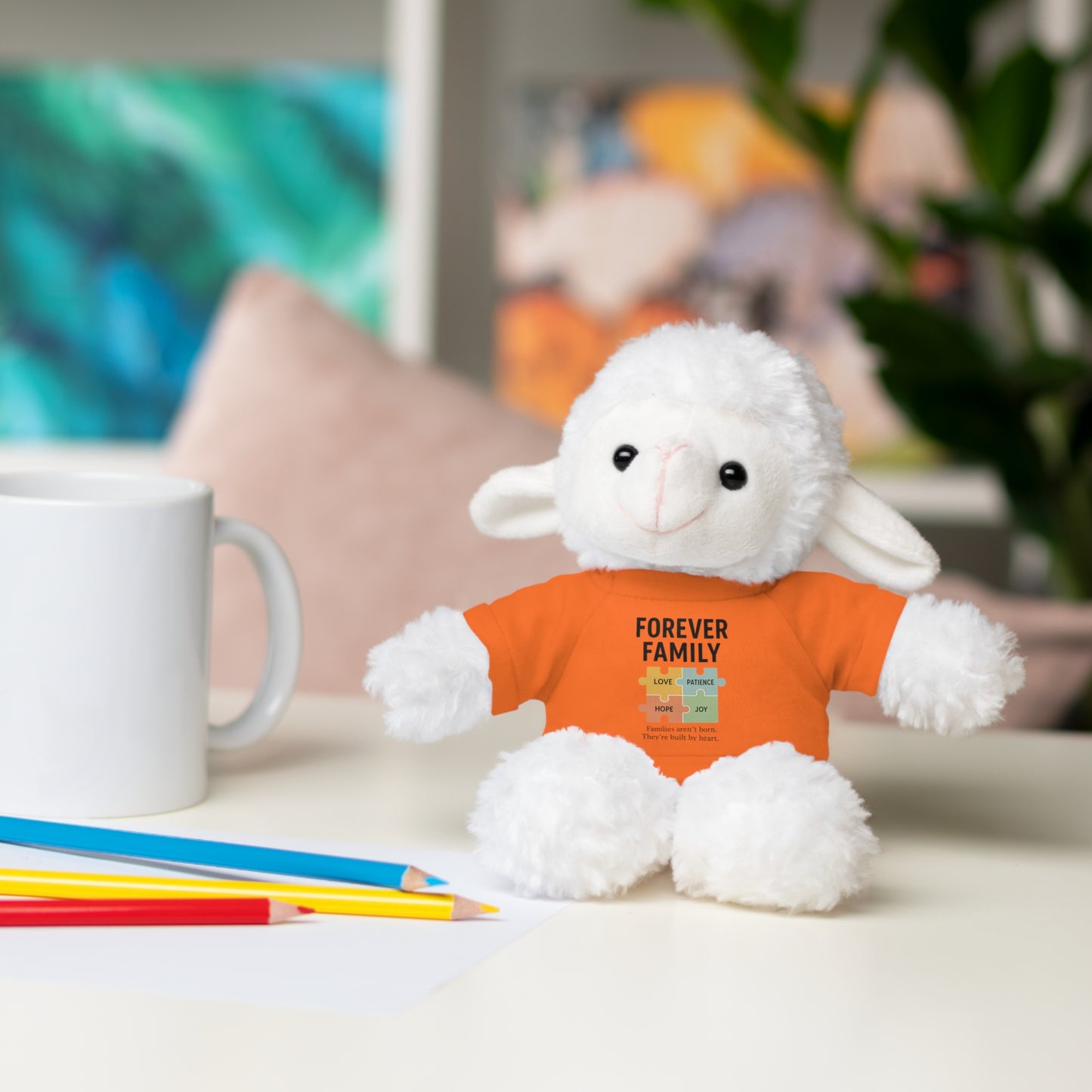 "Forever Family" Plush Bear with Tee