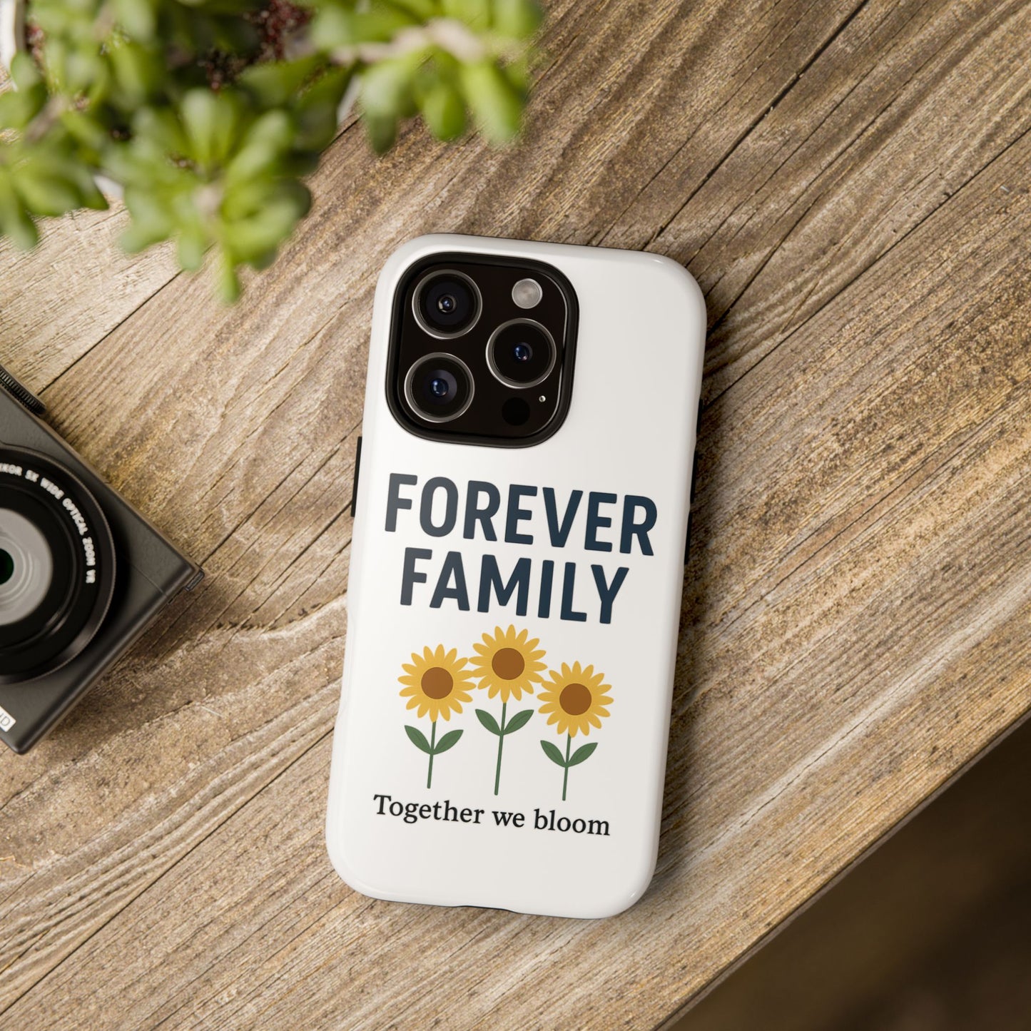 Forever Family Phone Case — Sunflower "Together We Bloom" Protective Cover