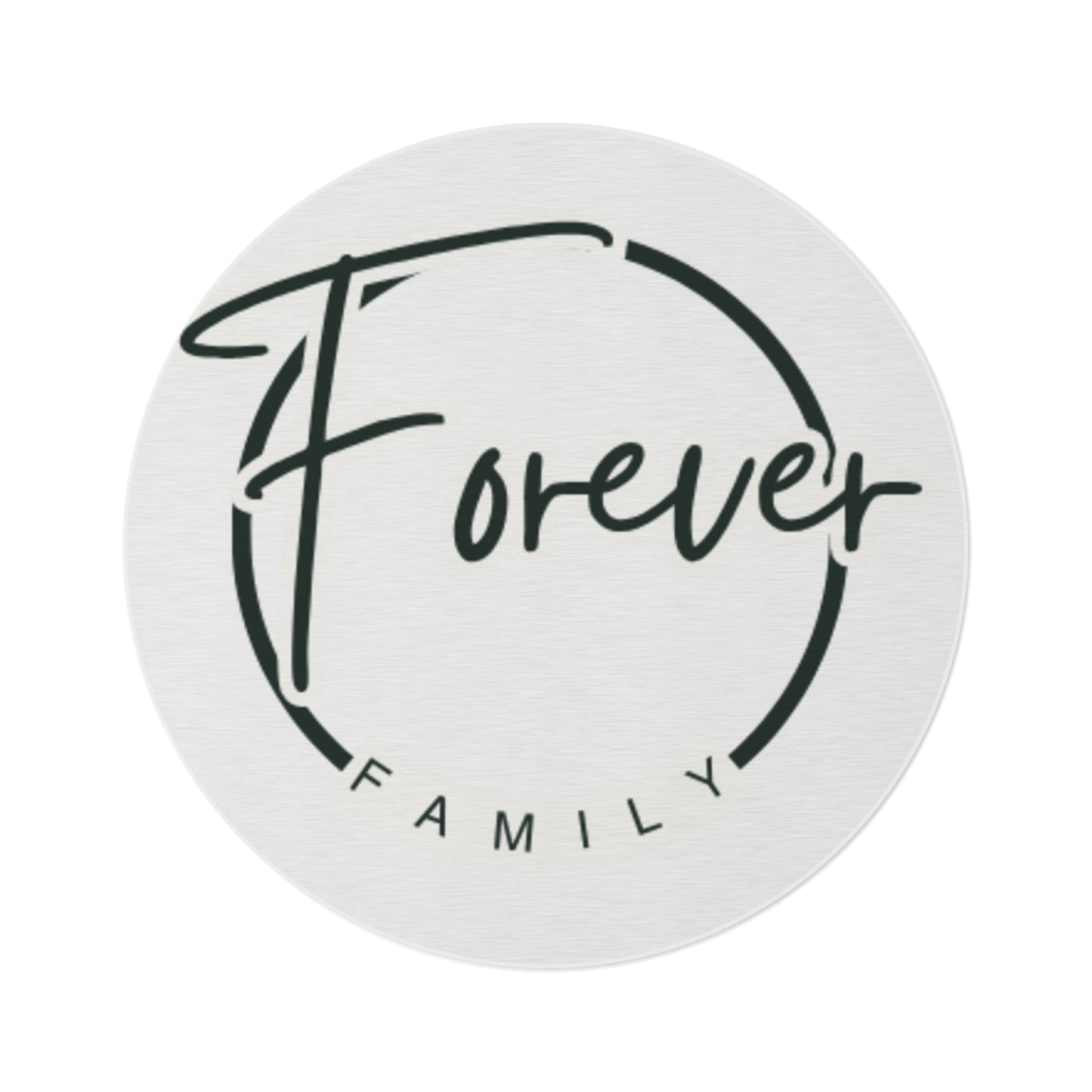 Forever Family Round Rug
