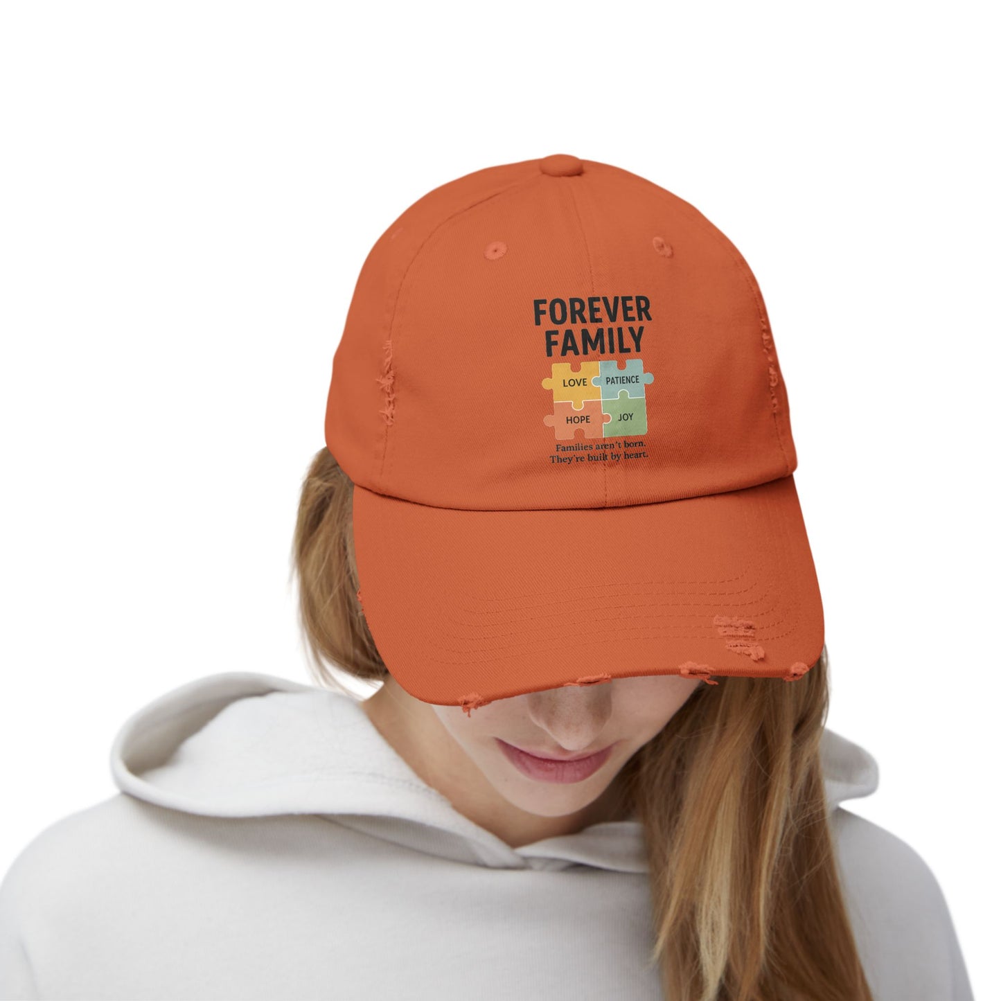 Forever Family Distressed Cap