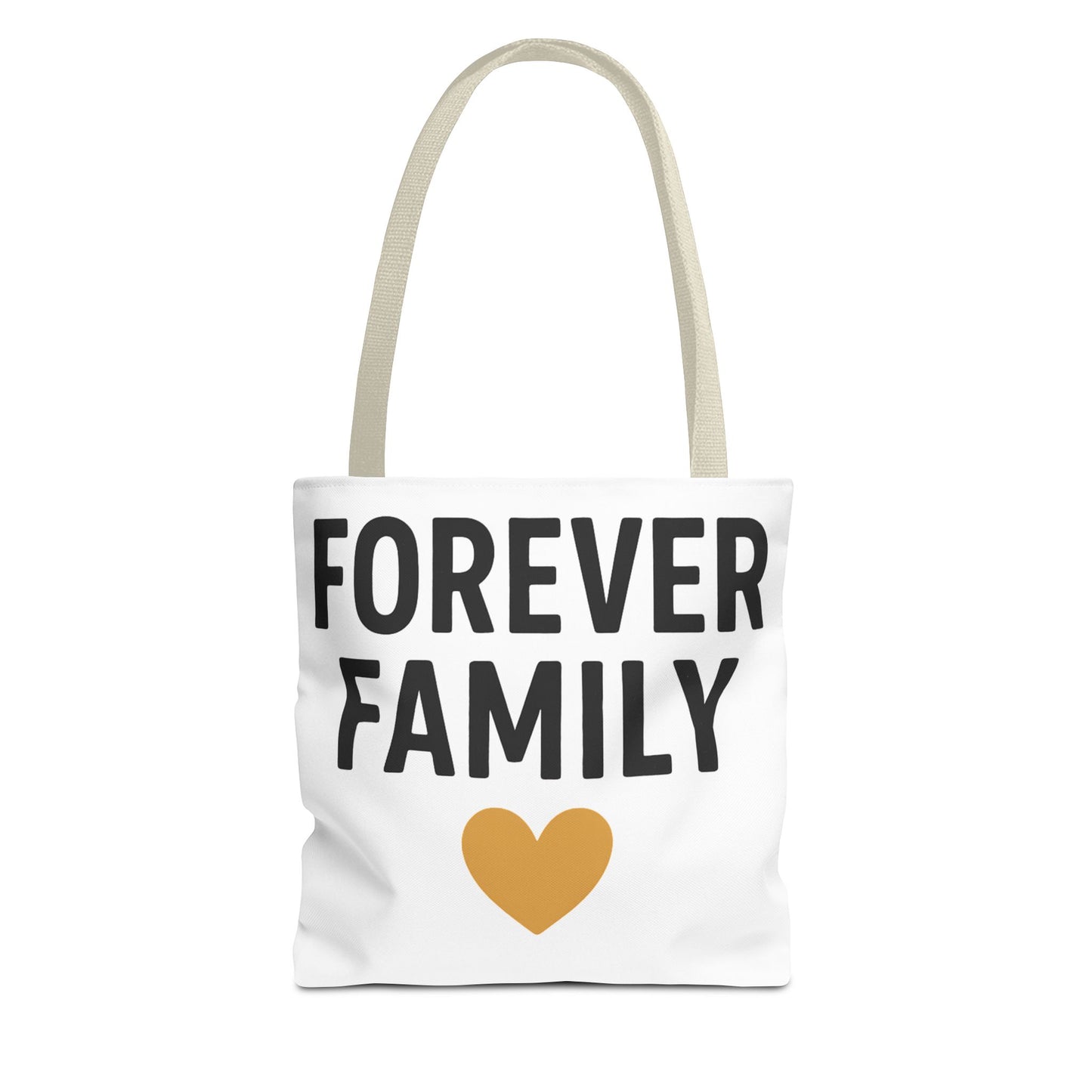Forever Family Heart Tote Bag — Love Canvas Tote