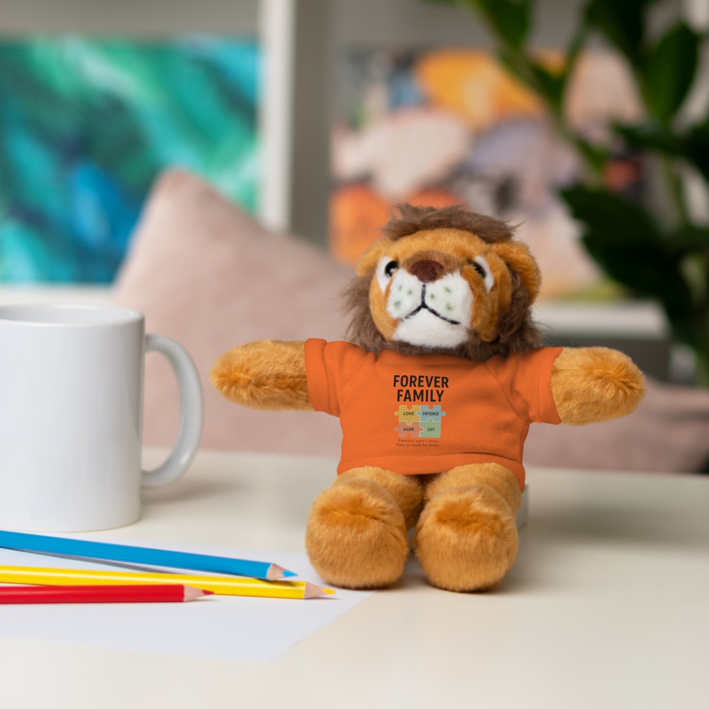"Forever Family" Plush Bear with Tee