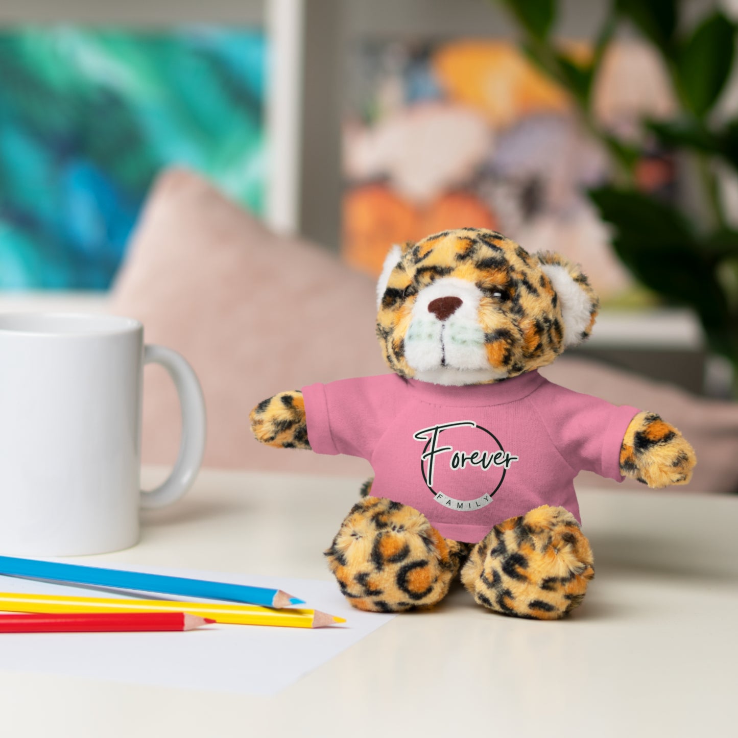 Forever Family Plush Bear with T‑Shirt
