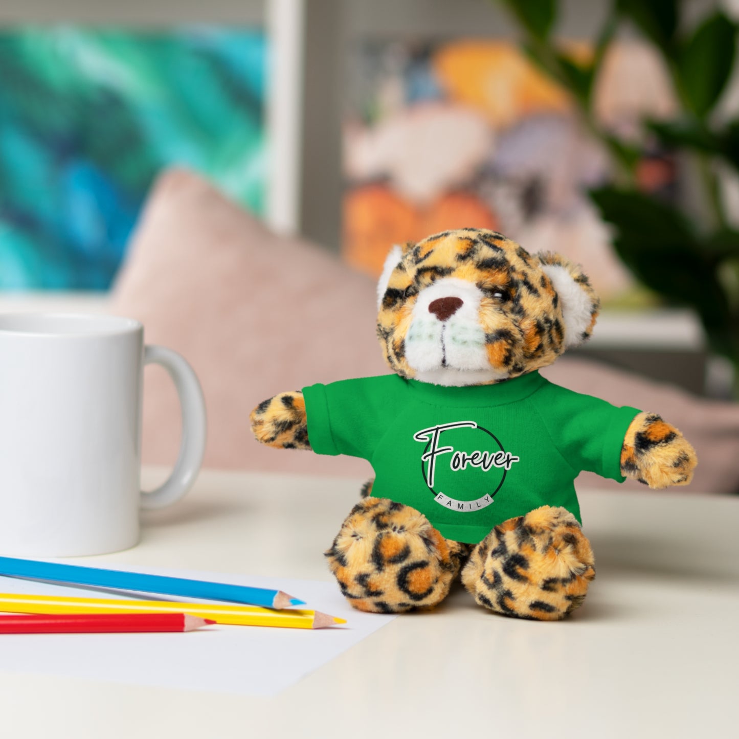 Forever Family Plush Bear with T‑Shirt