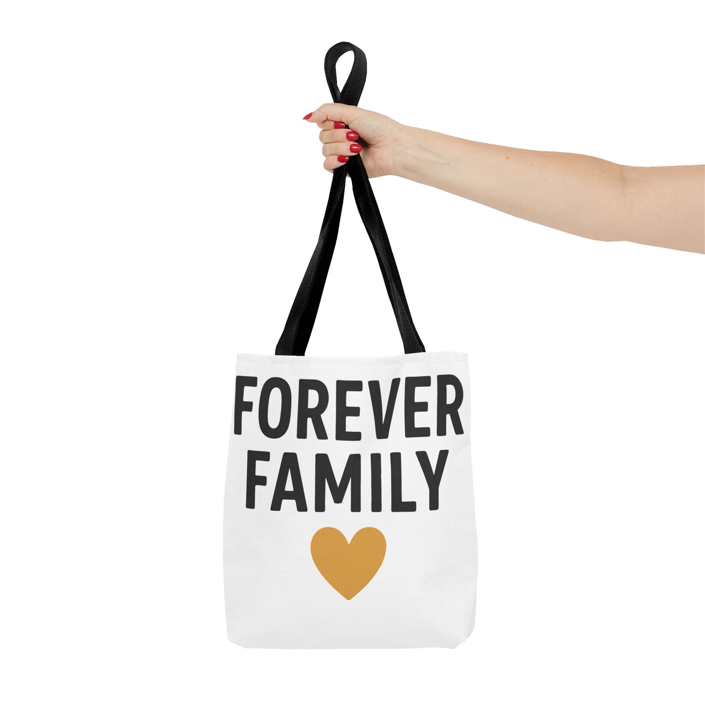 Forever Family Heart Tote Bag — Love Canvas Tote