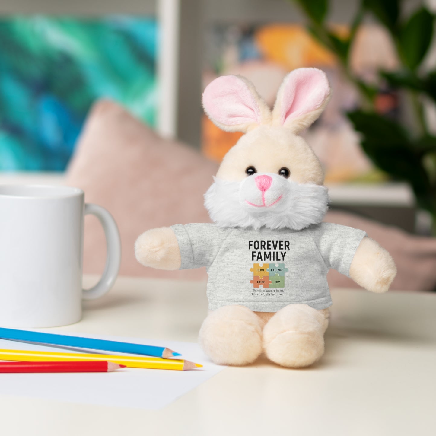 "Forever Family" Plush Bear with Tee
