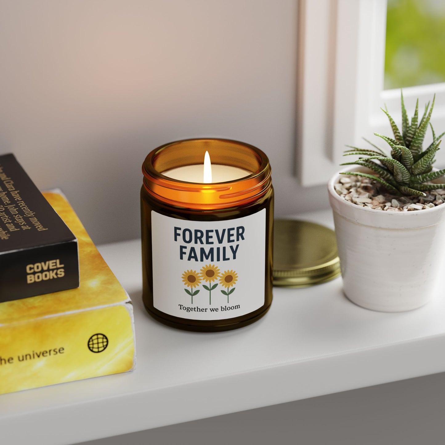 Soy Candle – "Forever Family" Scented Jar (4oz & 9oz)