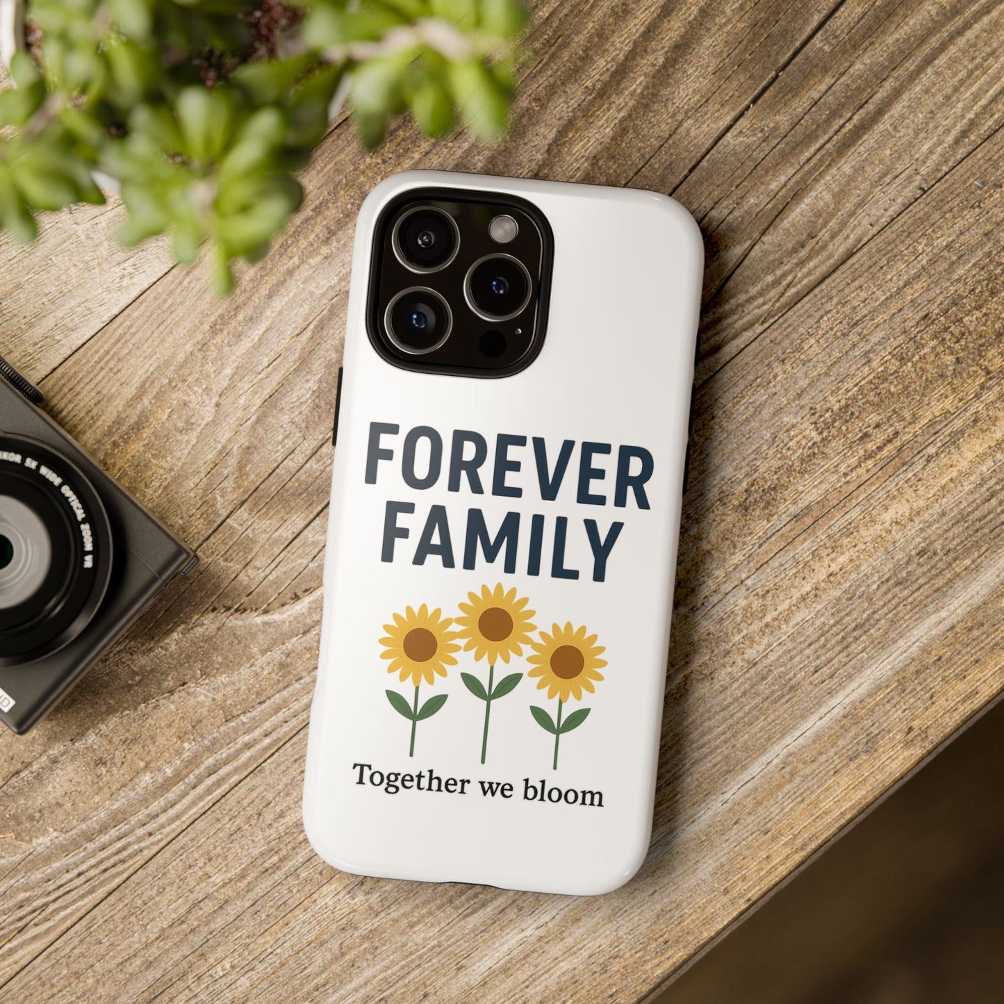 Forever Family Phone Case — Sunflower "Together We Bloom" Protective Cover