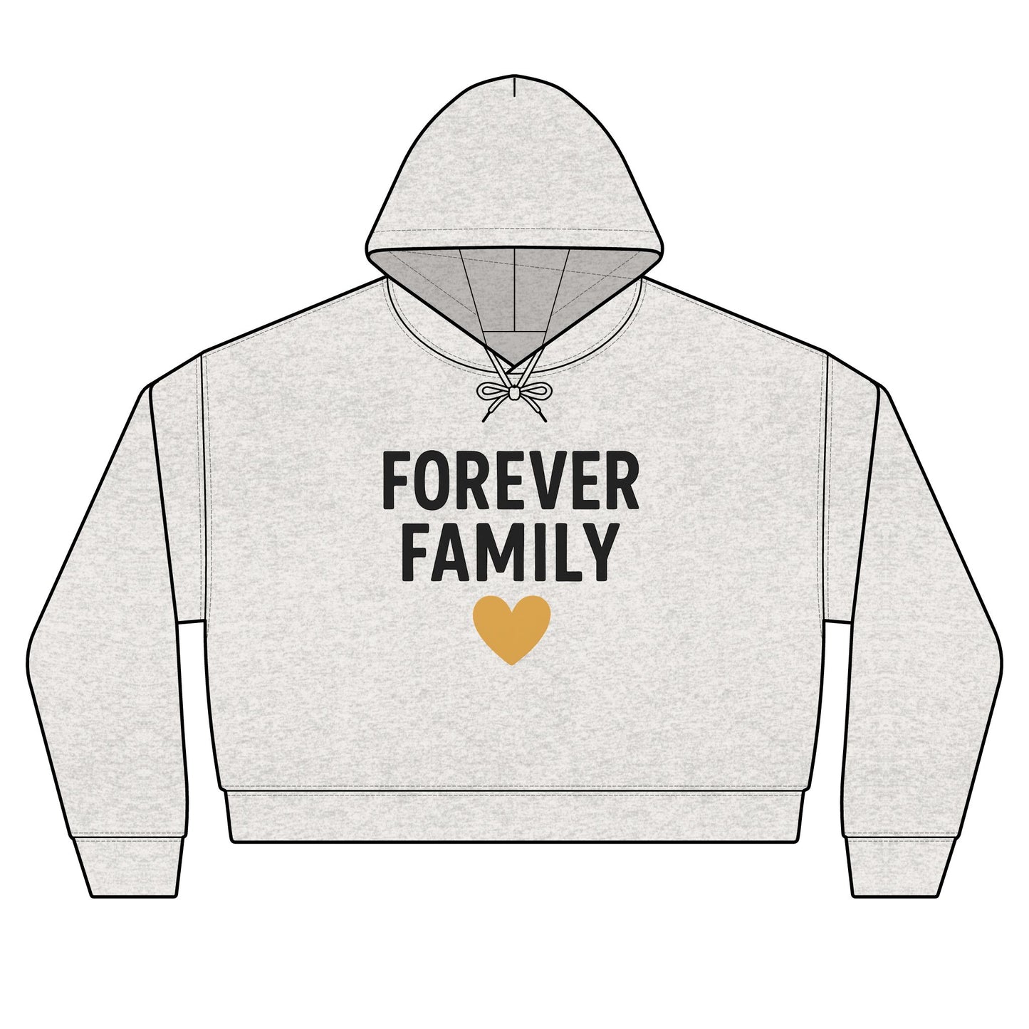 'Forever Family' Women's Organic Hoodie — Love Sweatshirt