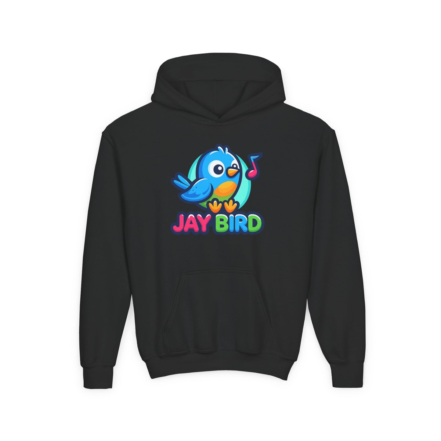 Youth Hoodie — Cute 'Jay Bird' Pullover