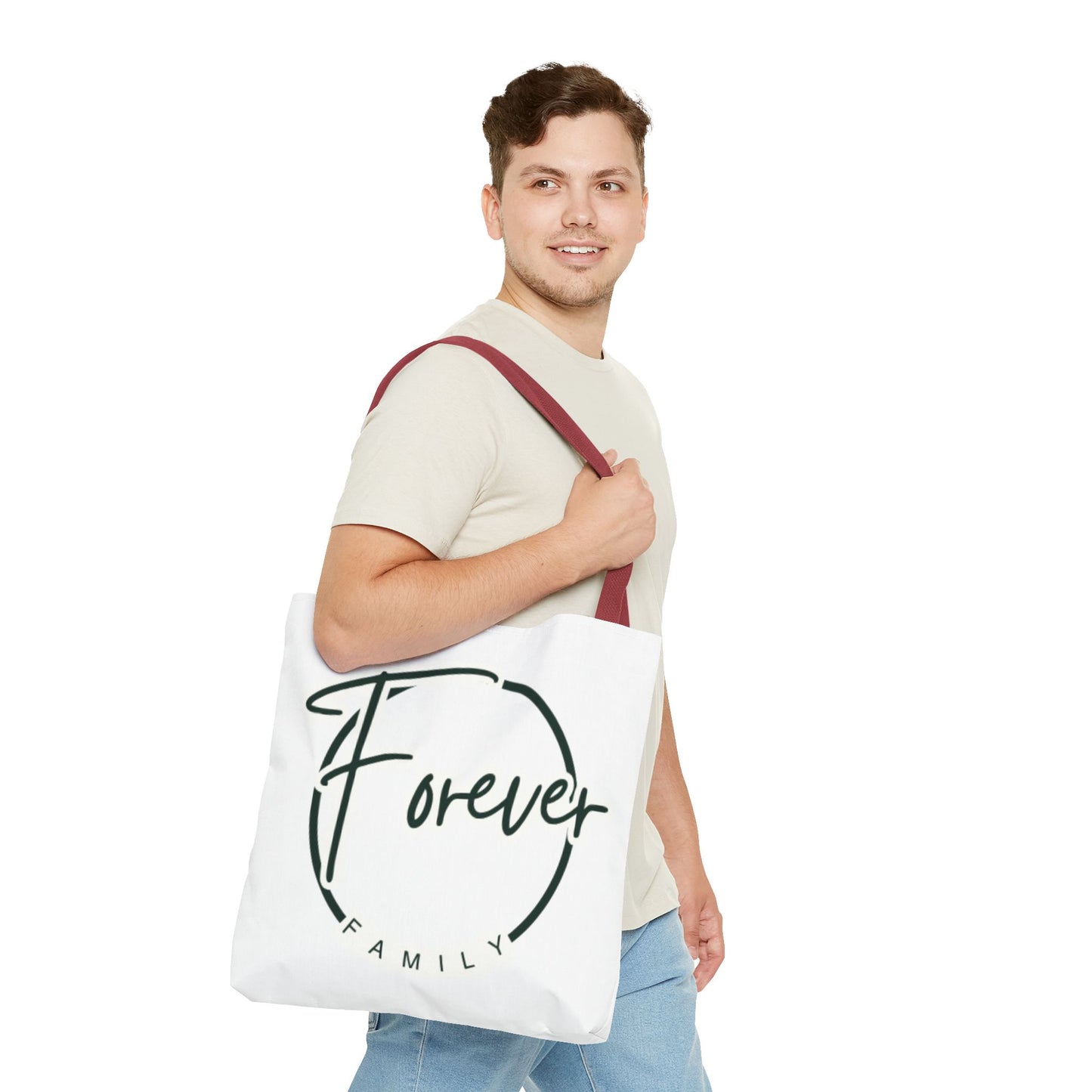 Forever Family Tote Bag — Inspirational Family Circle Canvas Tote