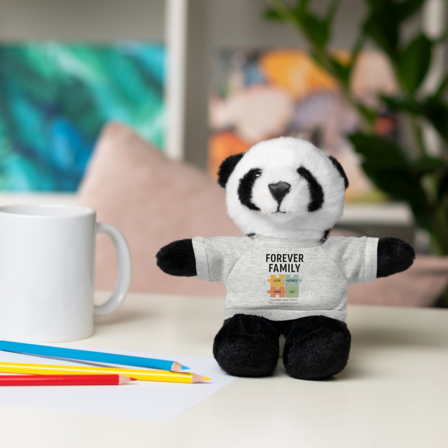 "Forever Family" Plush Bear with Tee