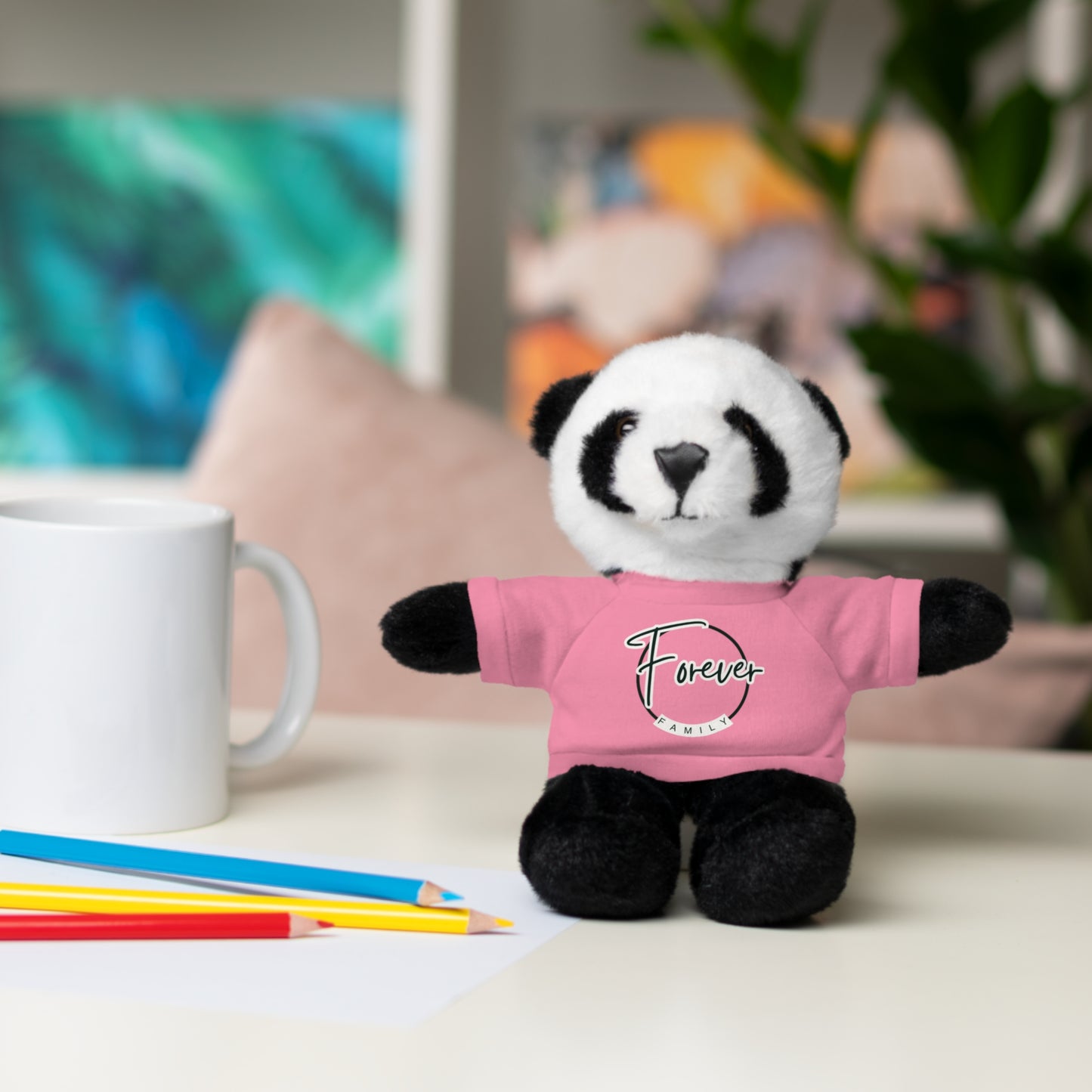 Forever Family Plush Bear with T‑Shirt